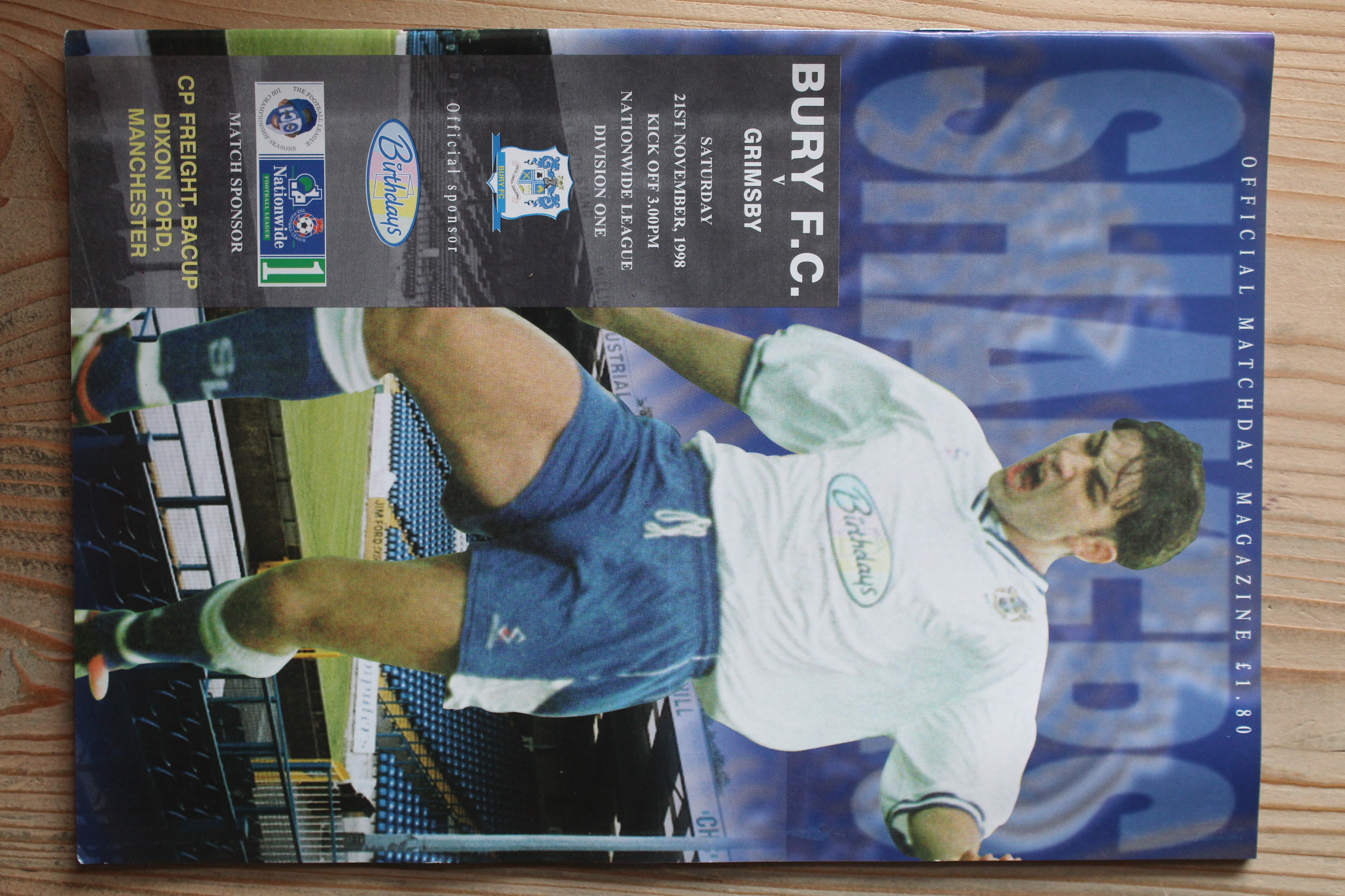 Bury FC v Grimsby Town FC