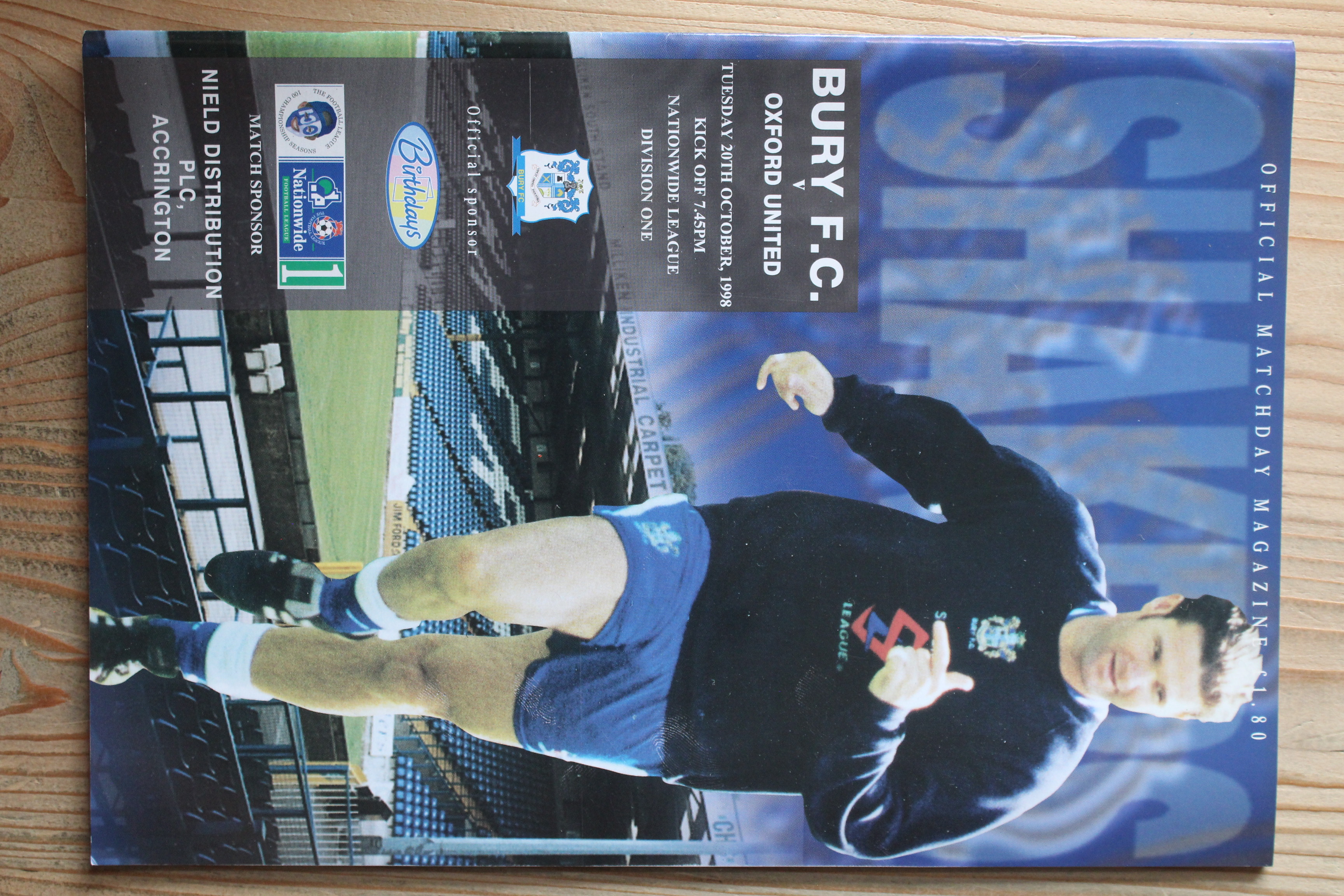 Bury FC v Oxford United FC