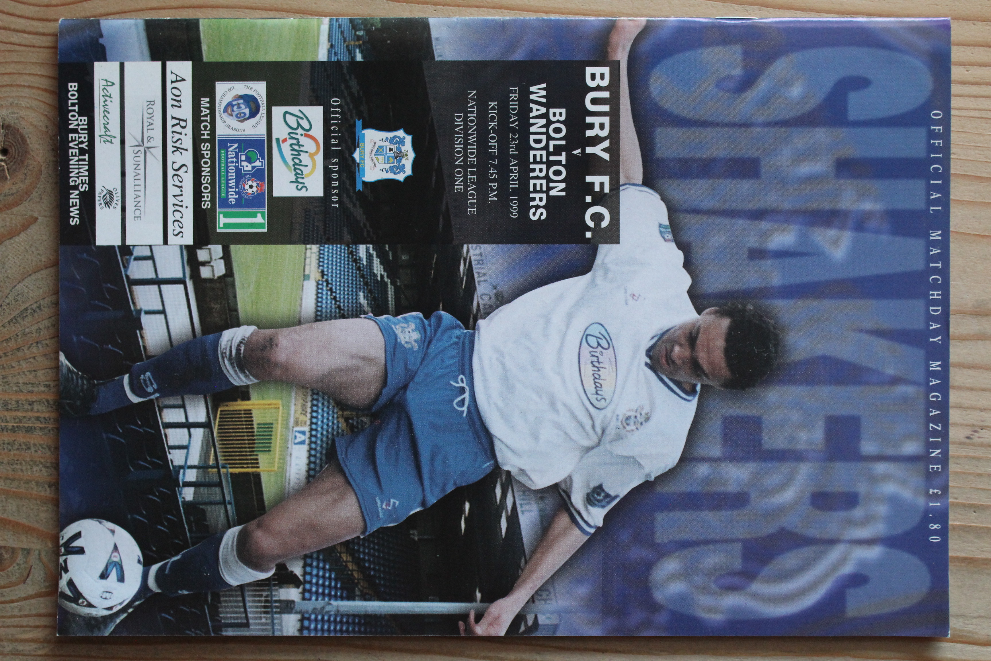 Bury FC v Bolton Wanderers FC
