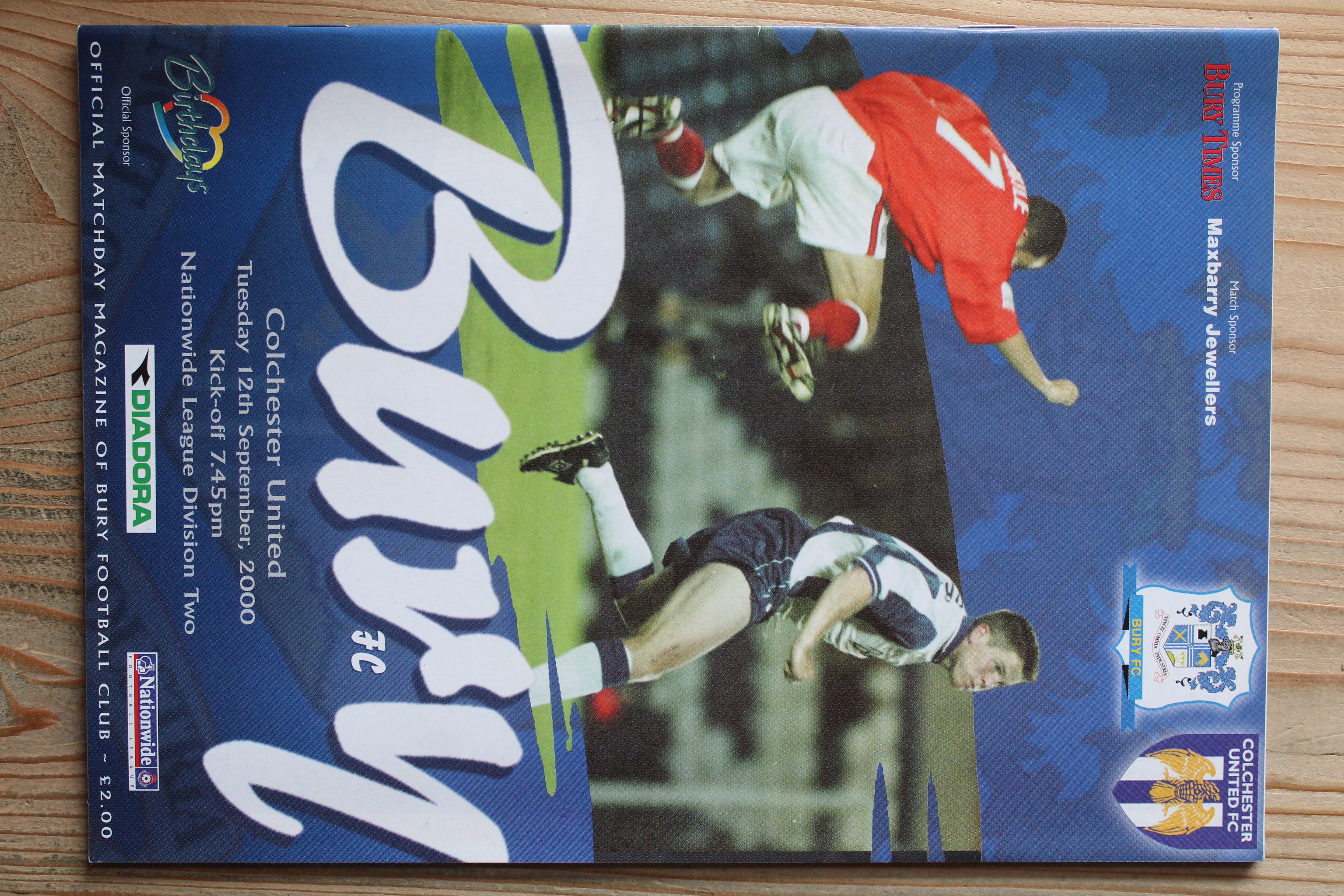 Bury FC v Colchester United FC