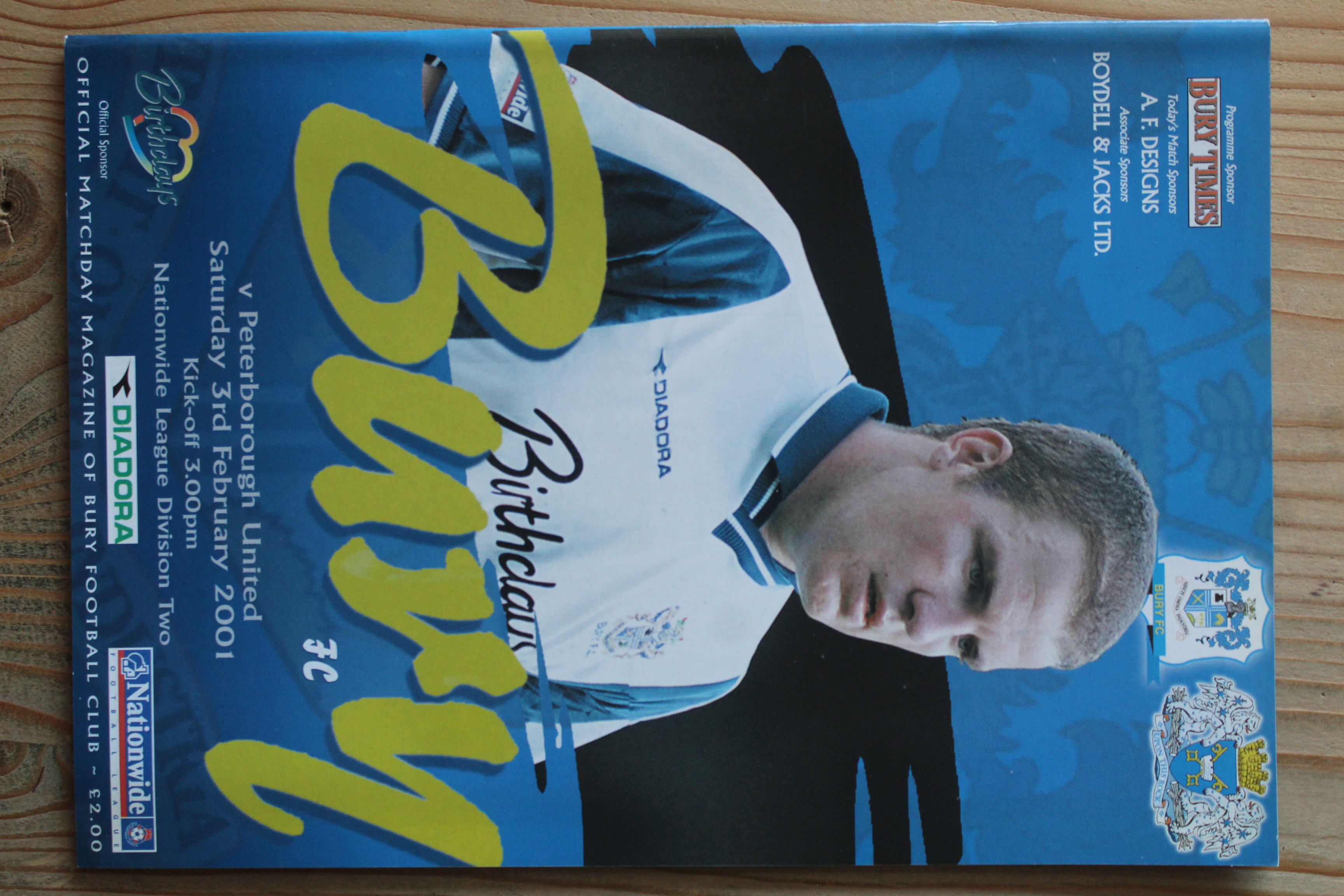 Bury FC v Peterborough United FC