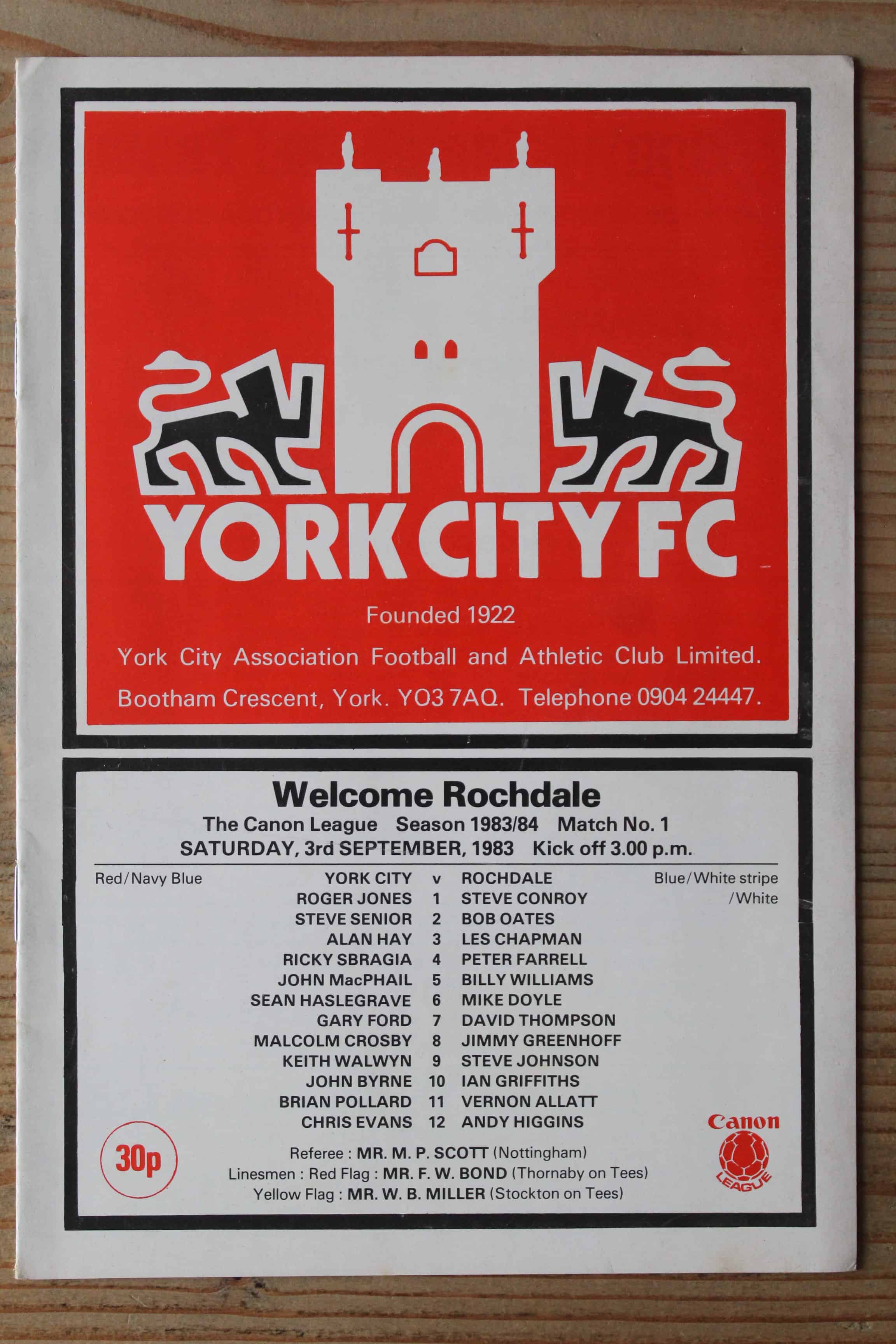 York City FC v Rochdale FC
