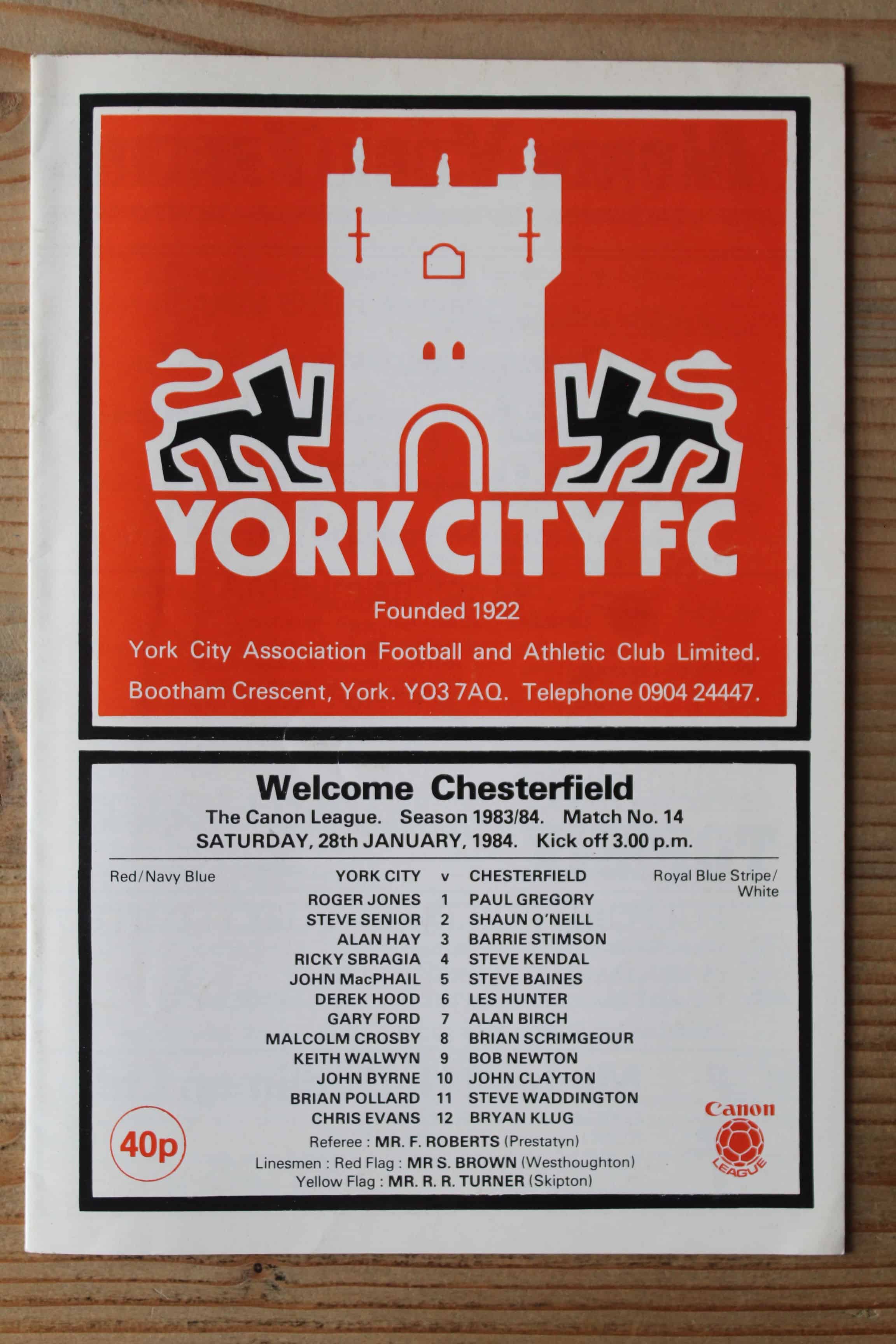 York City FC v Chesterfield FC