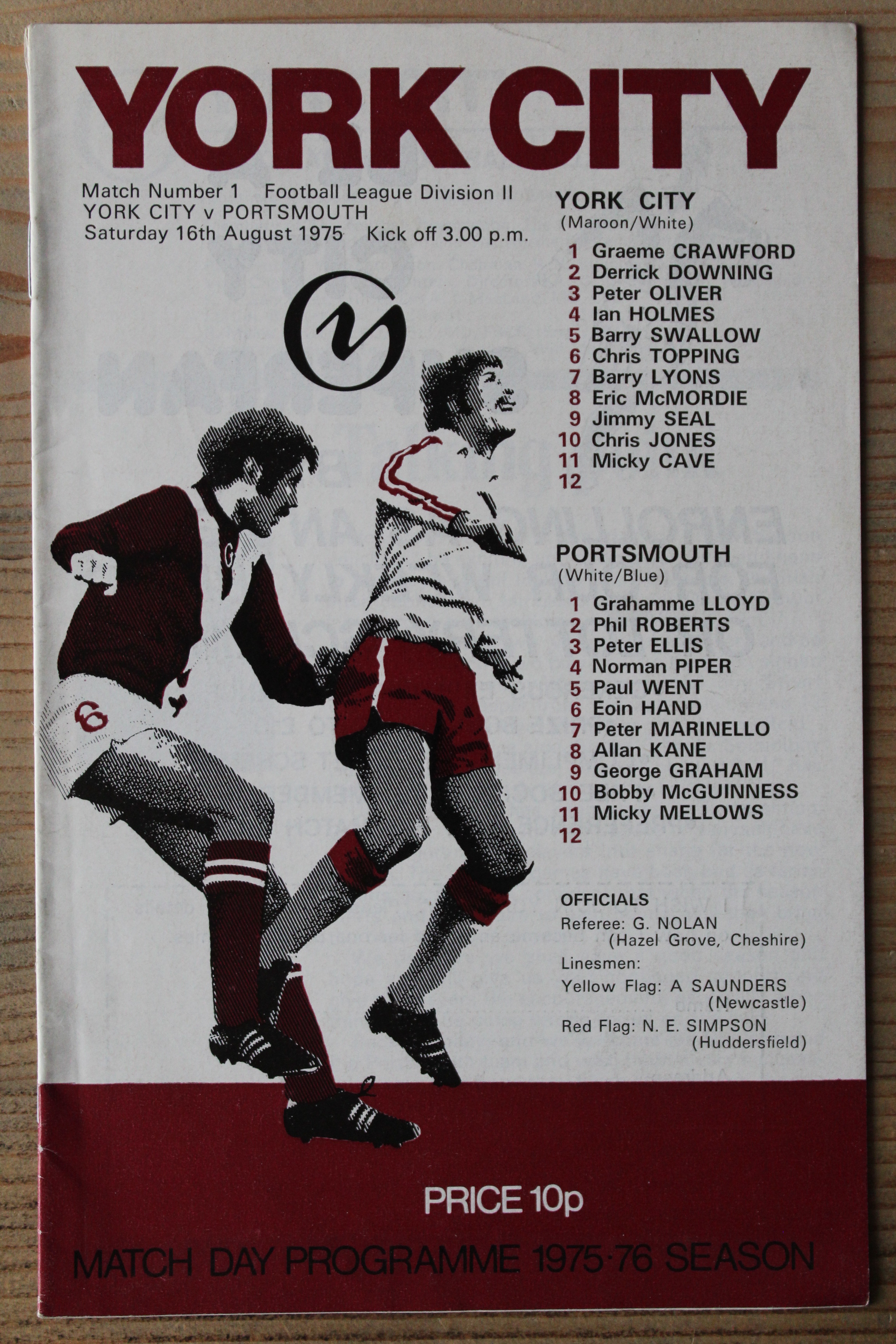 York City FC v Portsmouth FC