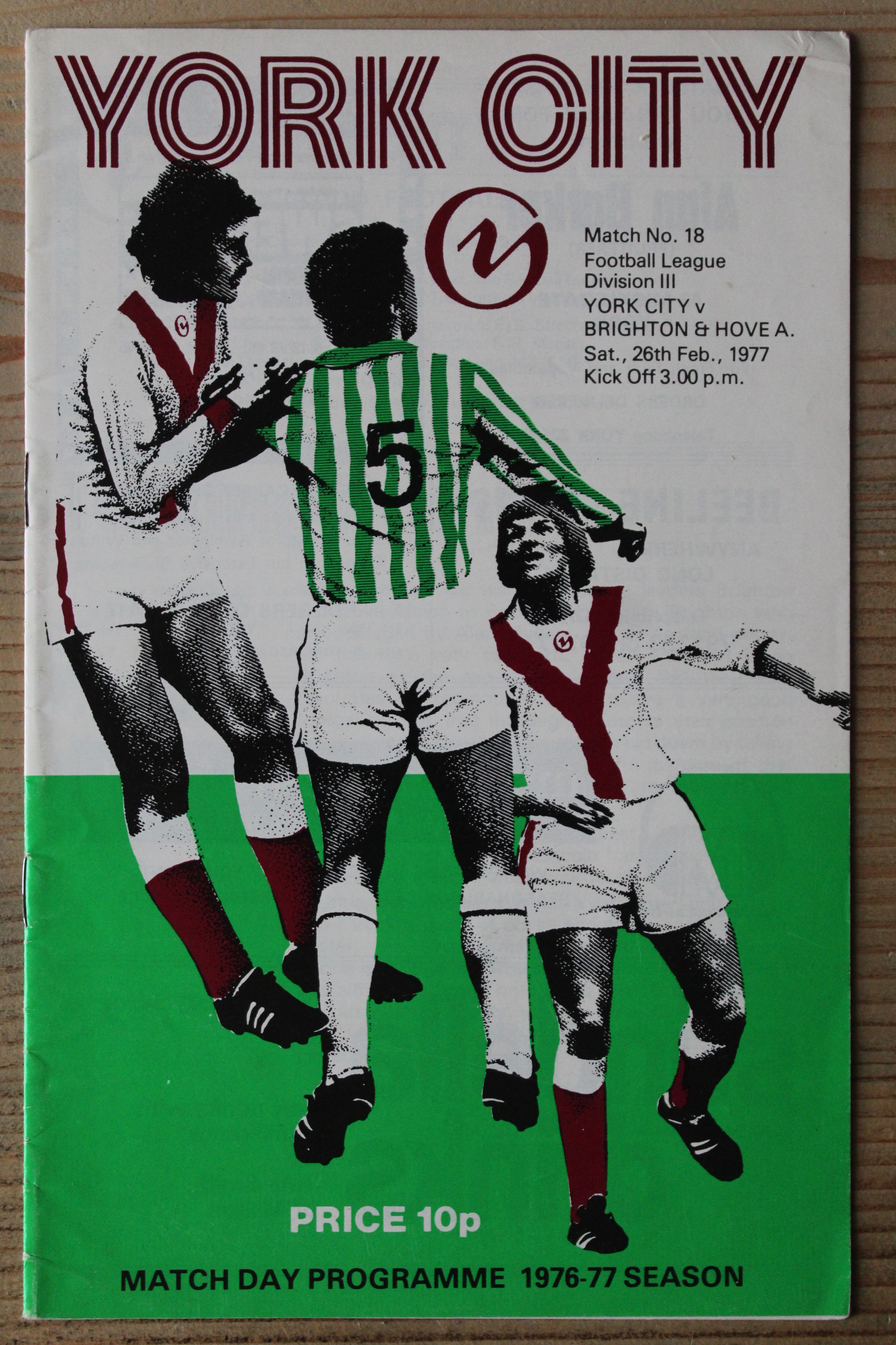 York City FC v Brighton & Hove Albion FC