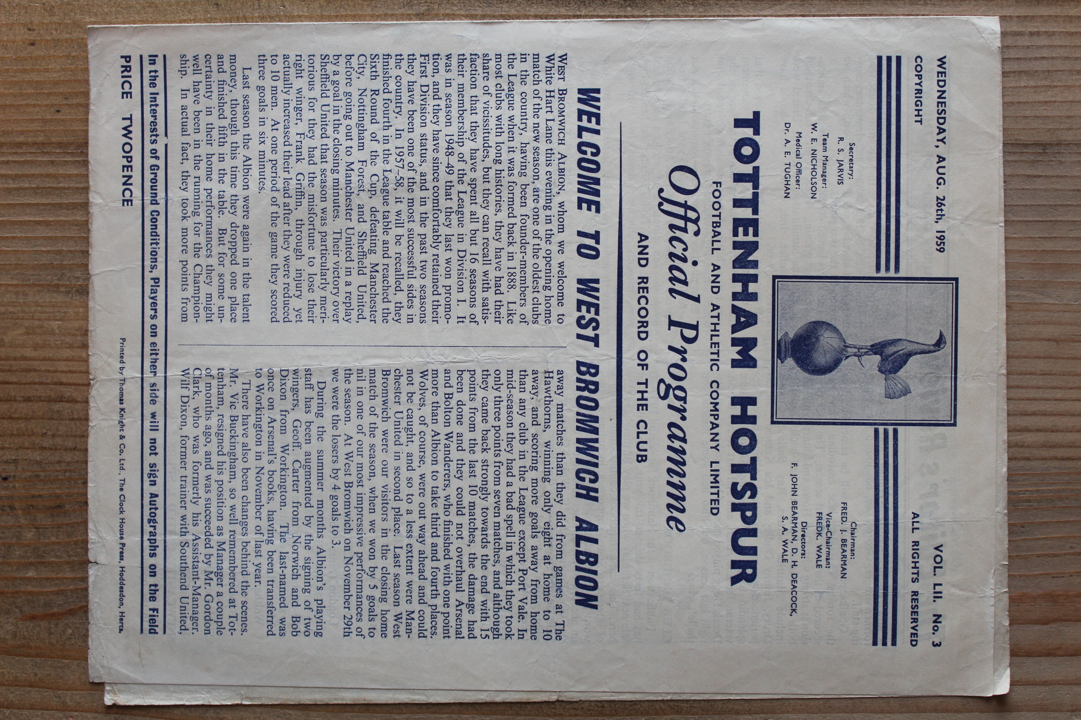 Tottenham Hotspur FC v West Bromwich Albion FC 