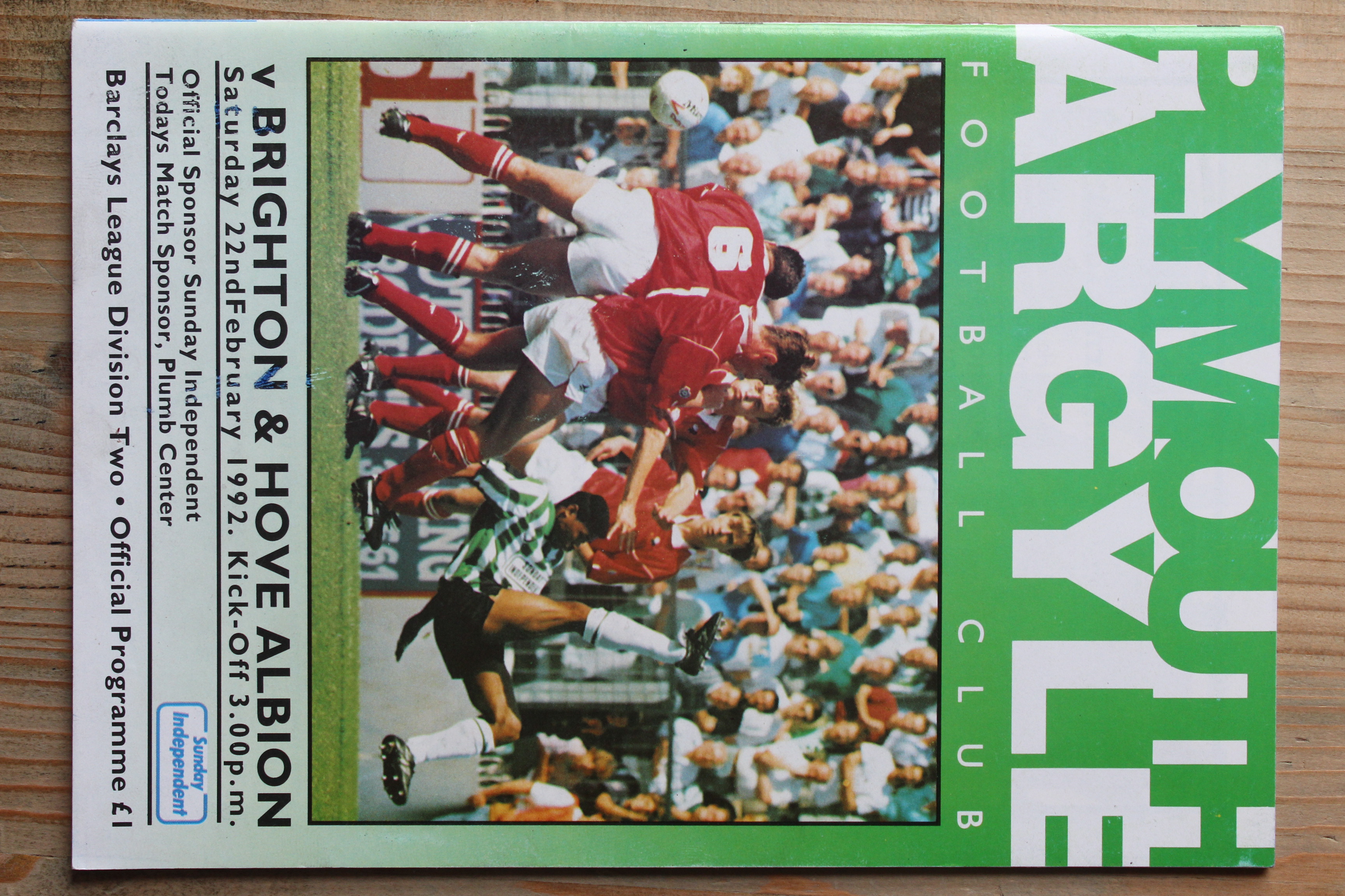 Plymouth Argyle FC v Brighton & Hove Albion FC