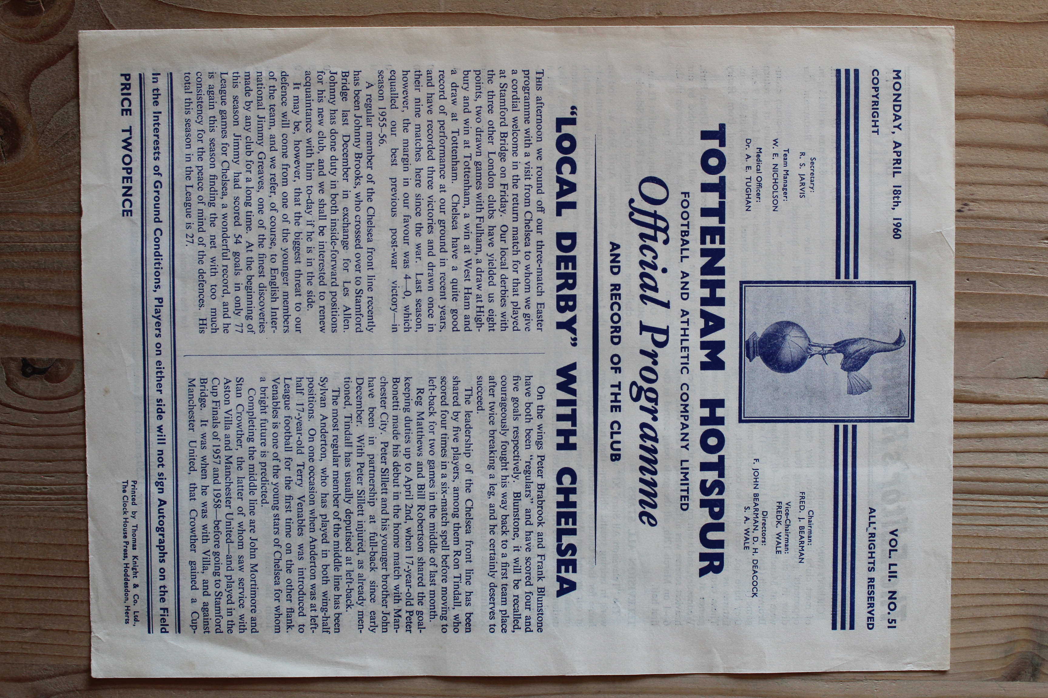 Tottenham Hotspur FC v Chelsea FC