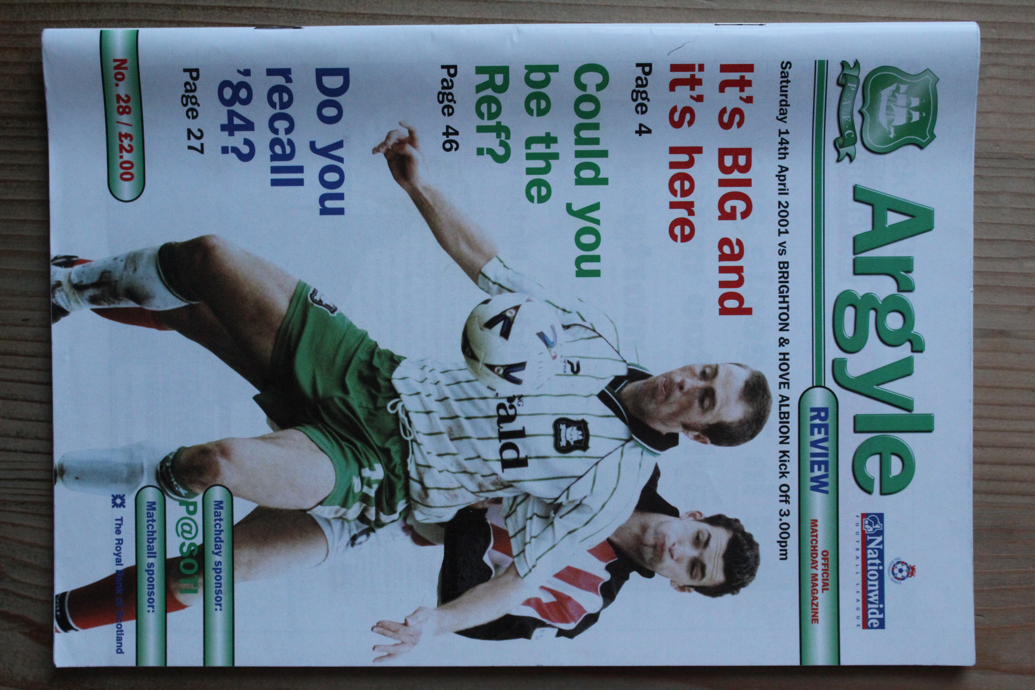 Plymouth Argyle FC v Brighton & Hove Albion FC
