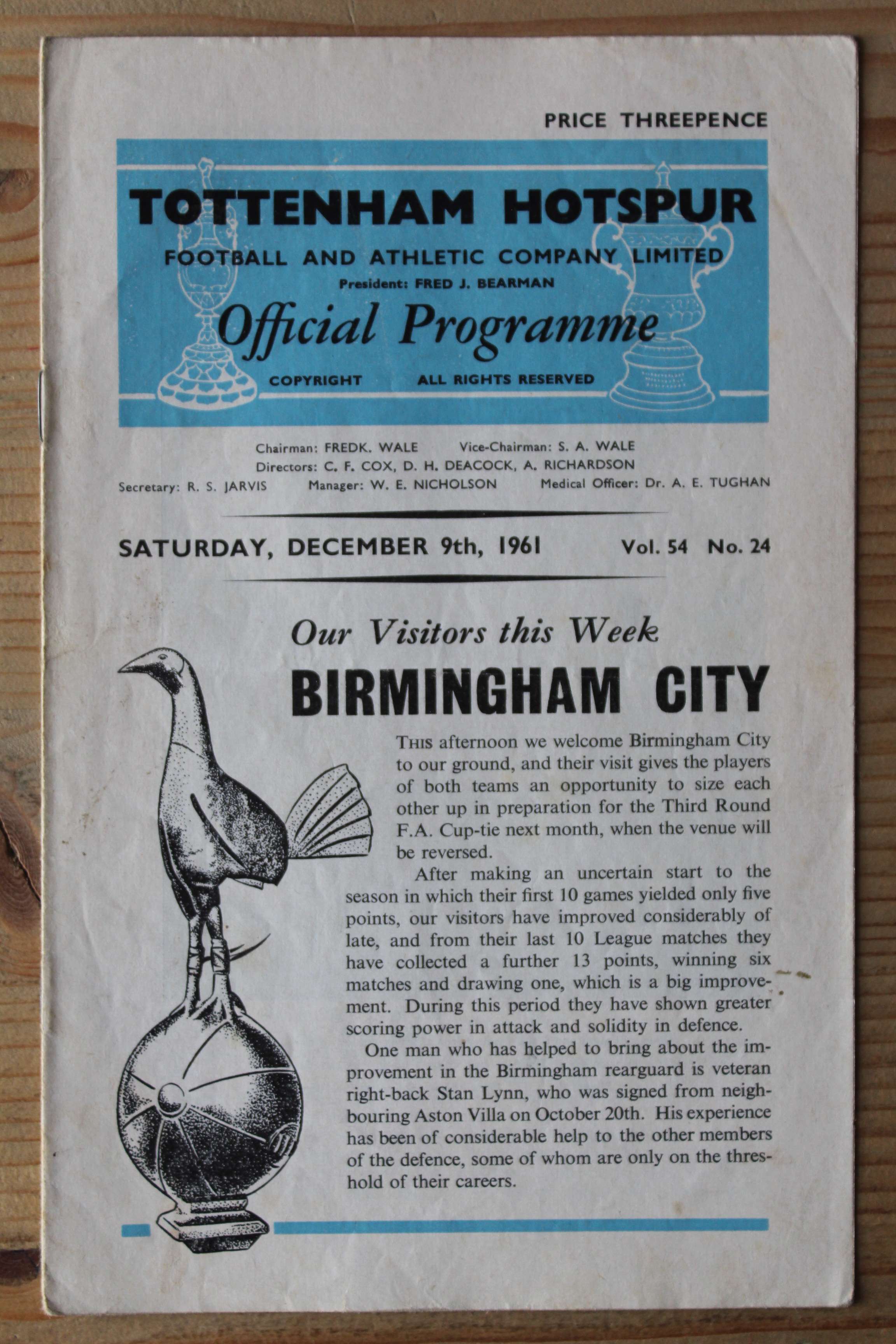 Tottenham Hotspur FC v Birmingham City FC