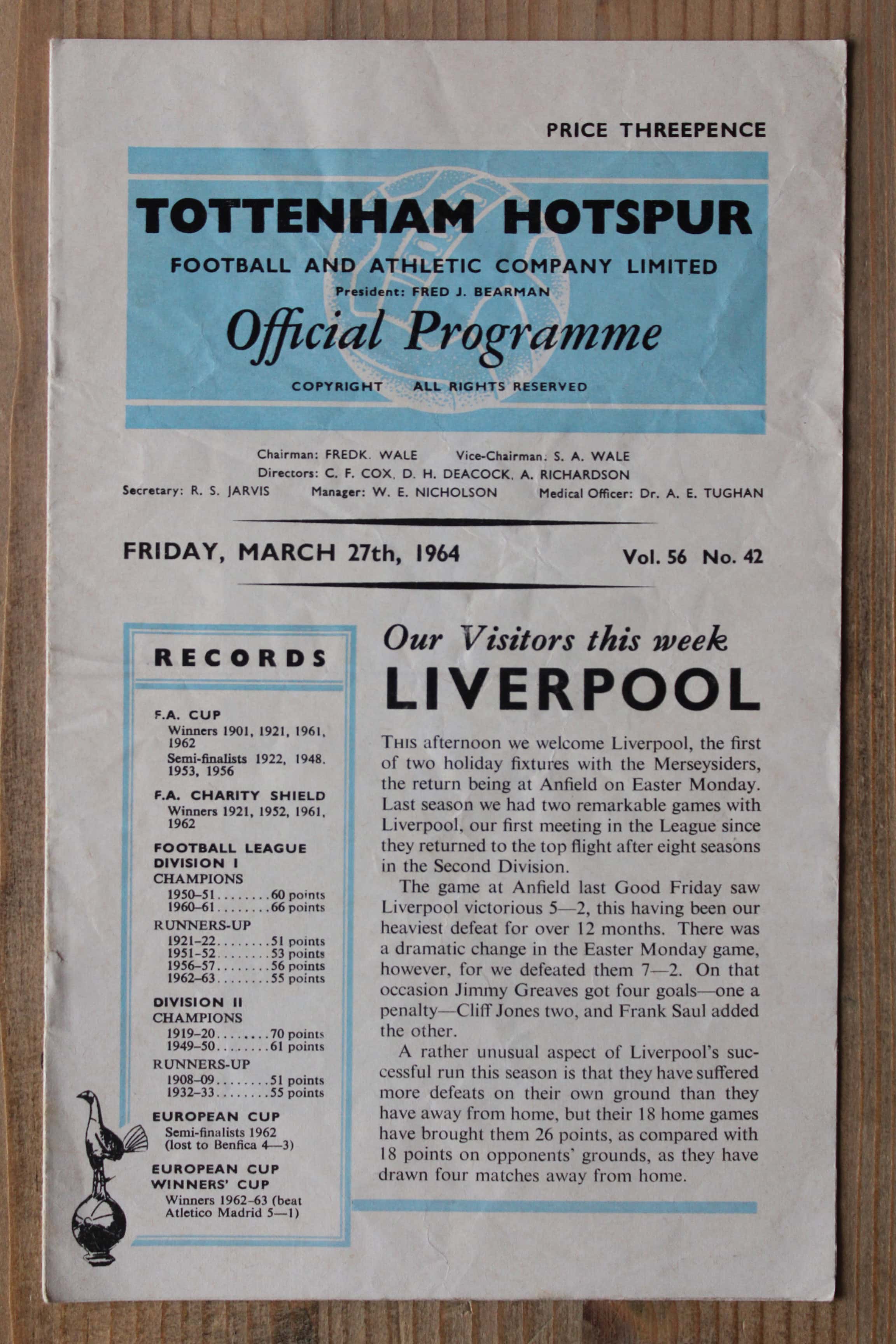Tottenham Hotspur FC v Liverpool FC
