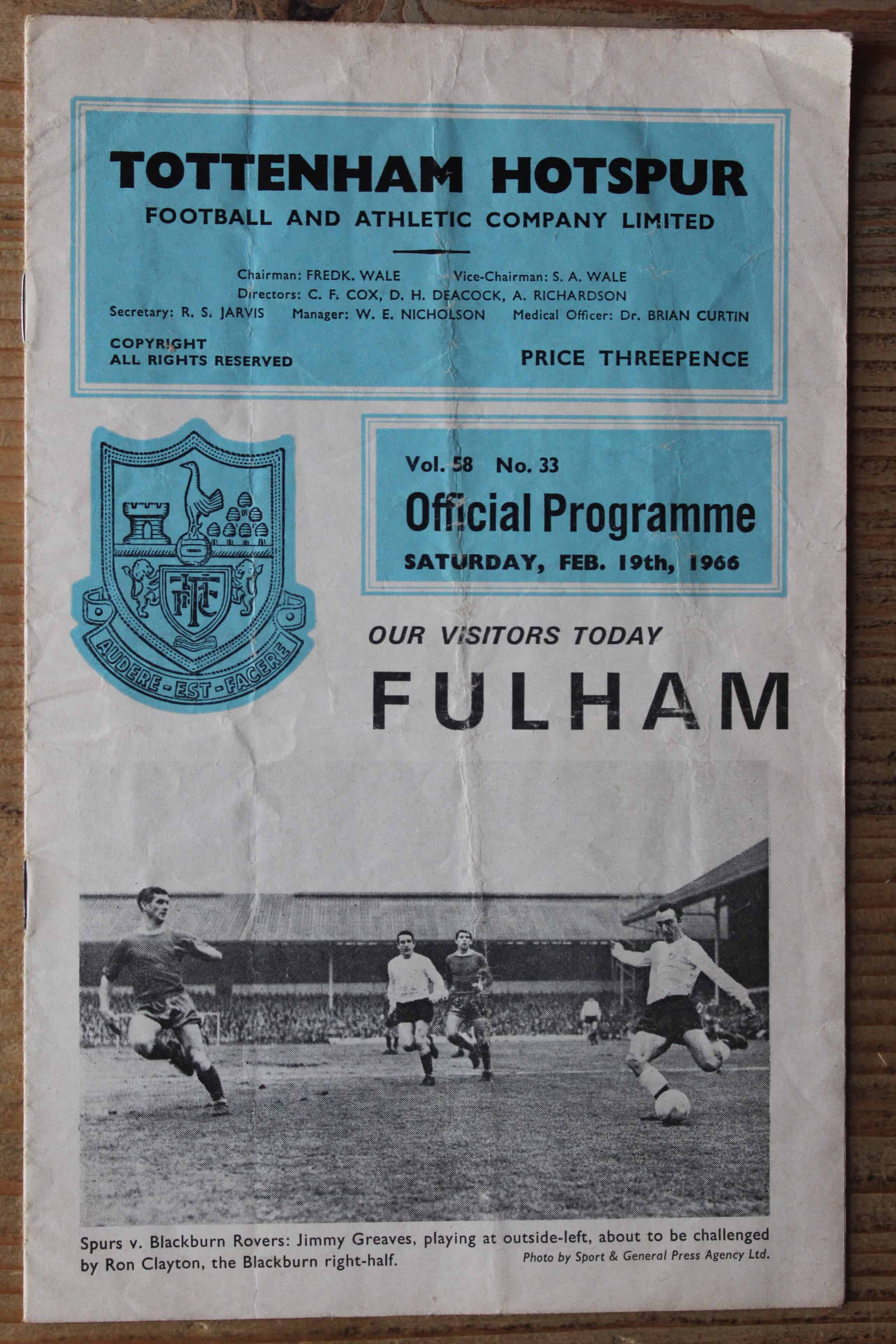 Tottenham Hotspur FC v Fulham FC