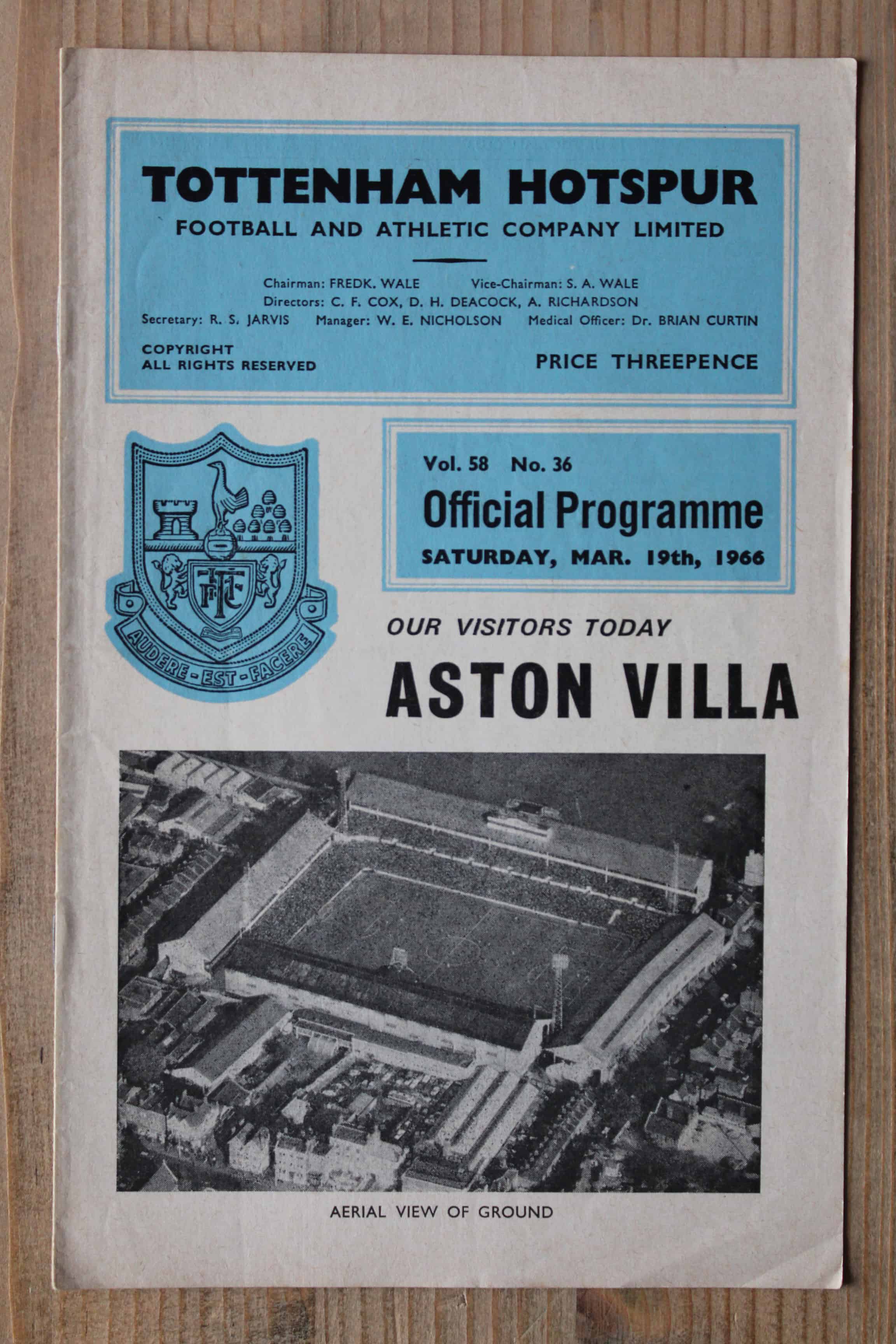 Tottenham Hotspur FC v Aston Villa FC