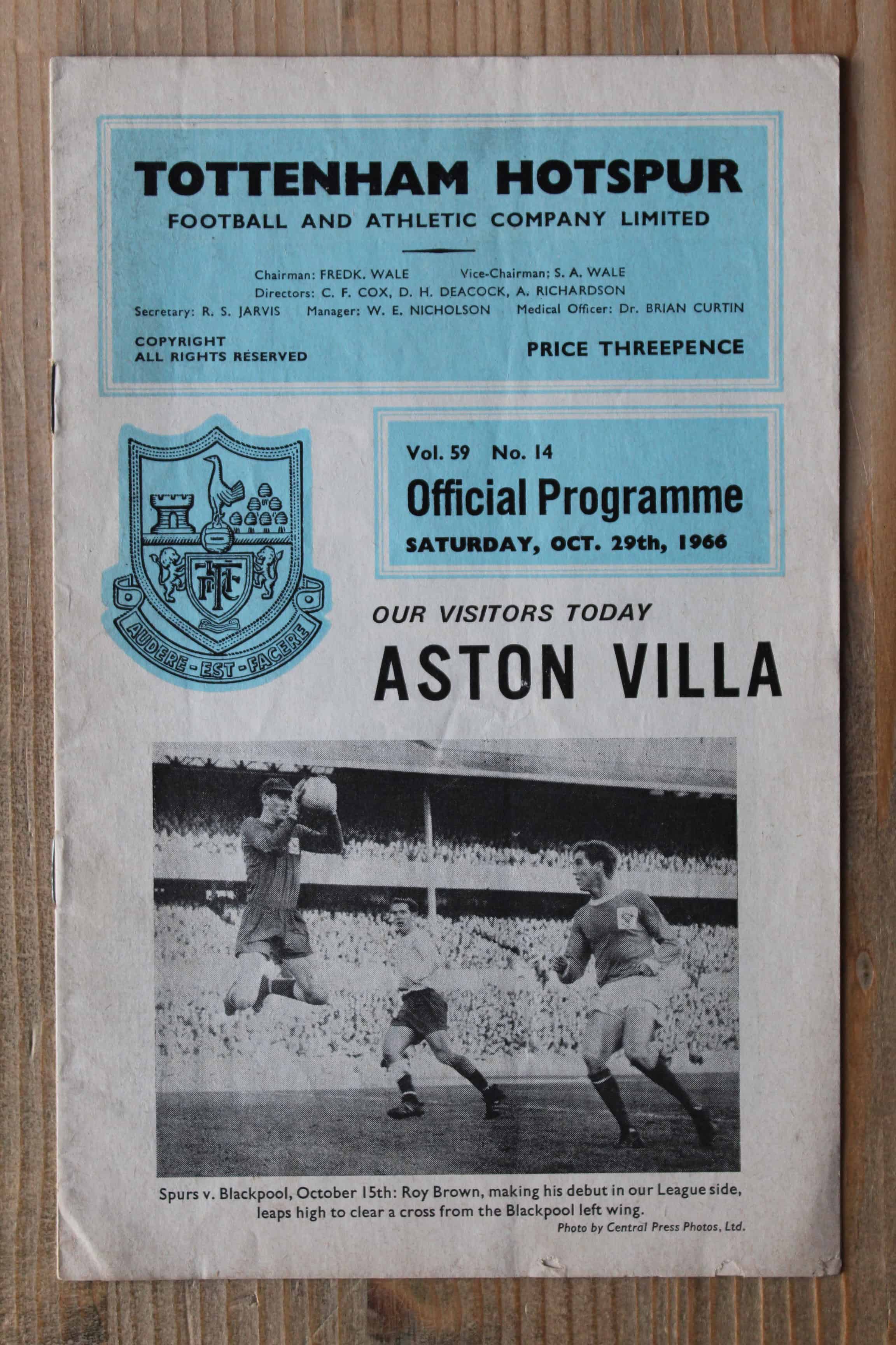 Tottenham Hotspur FC v Aston Villa FC