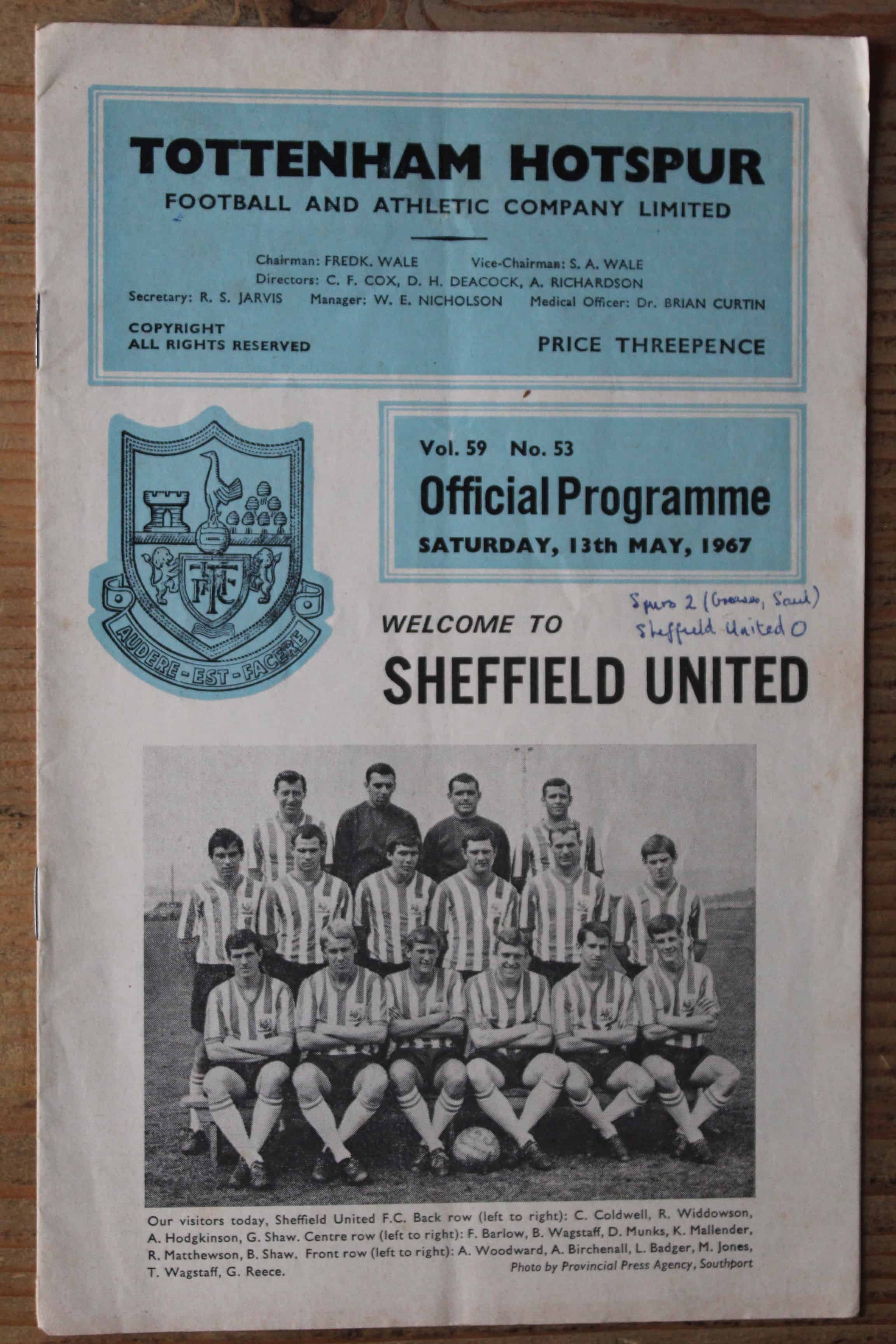 Tottenham Hotspur FC v Sheffield United FC