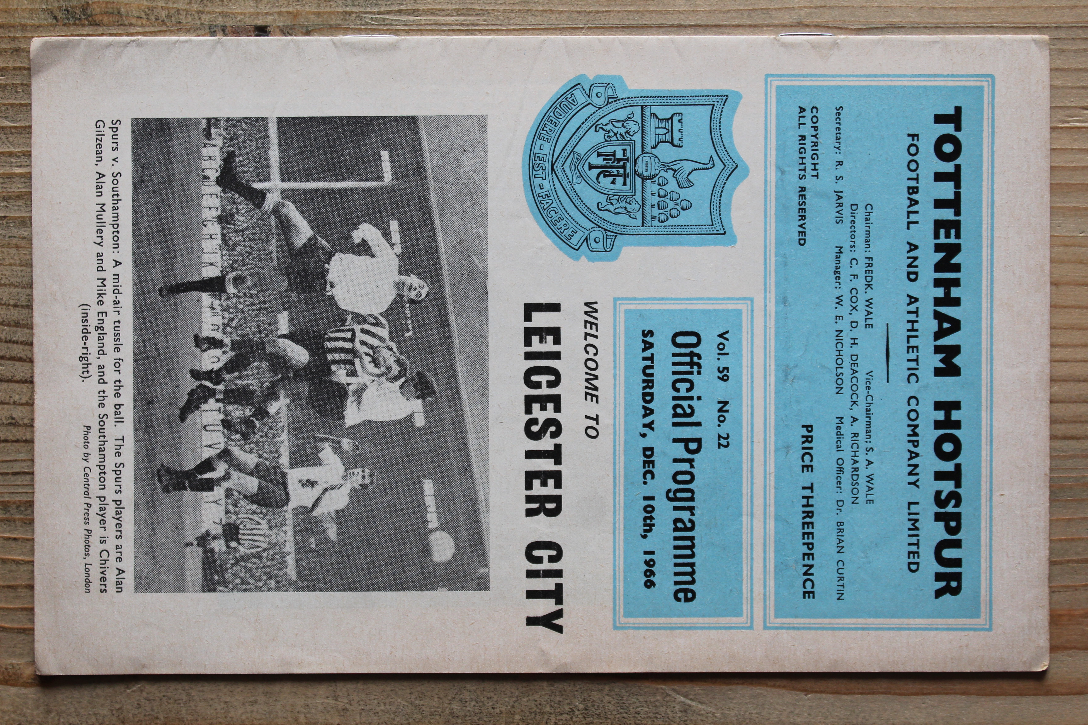 Tottenham Hotspur FC v Leicester City FC