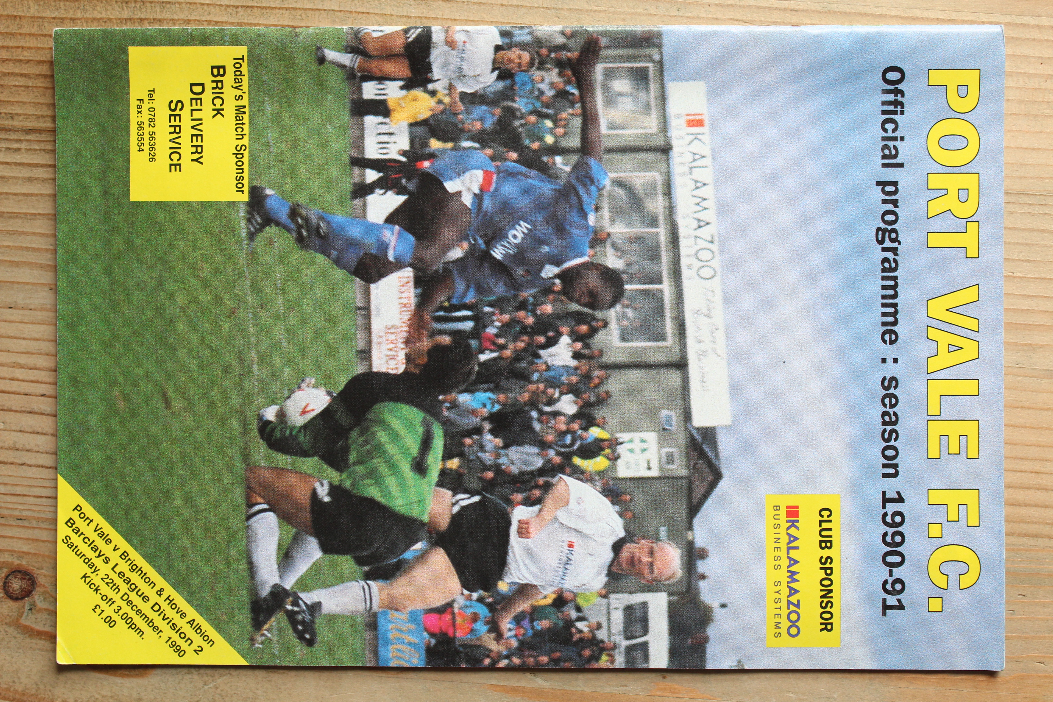 Port Vale FC v Brighton & Hove Albion FC