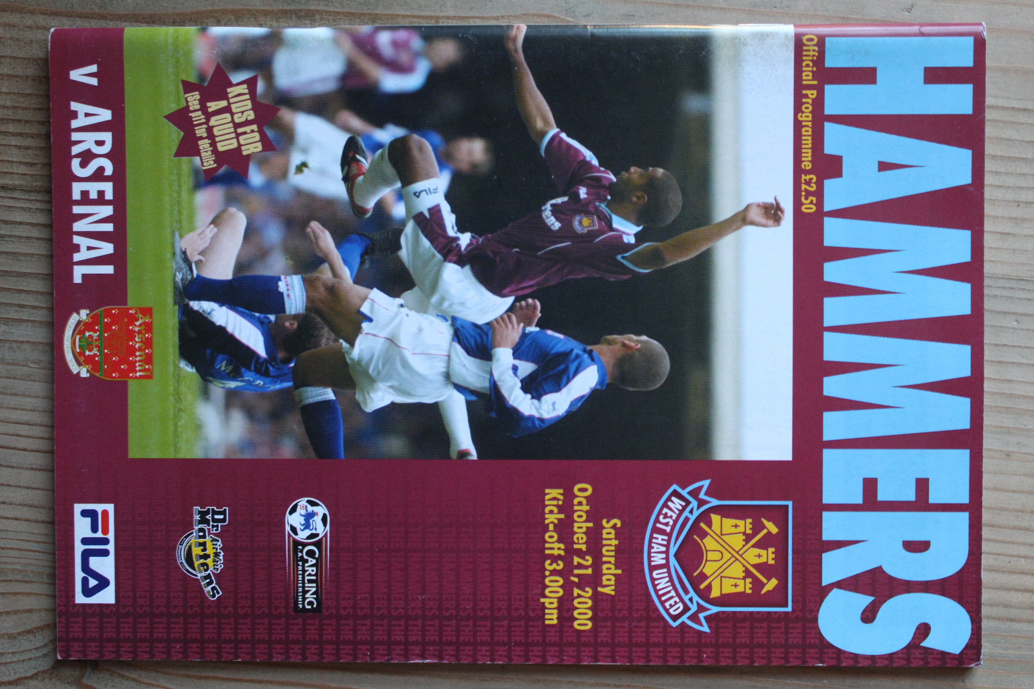 West Ham United FC v Arsenal FC