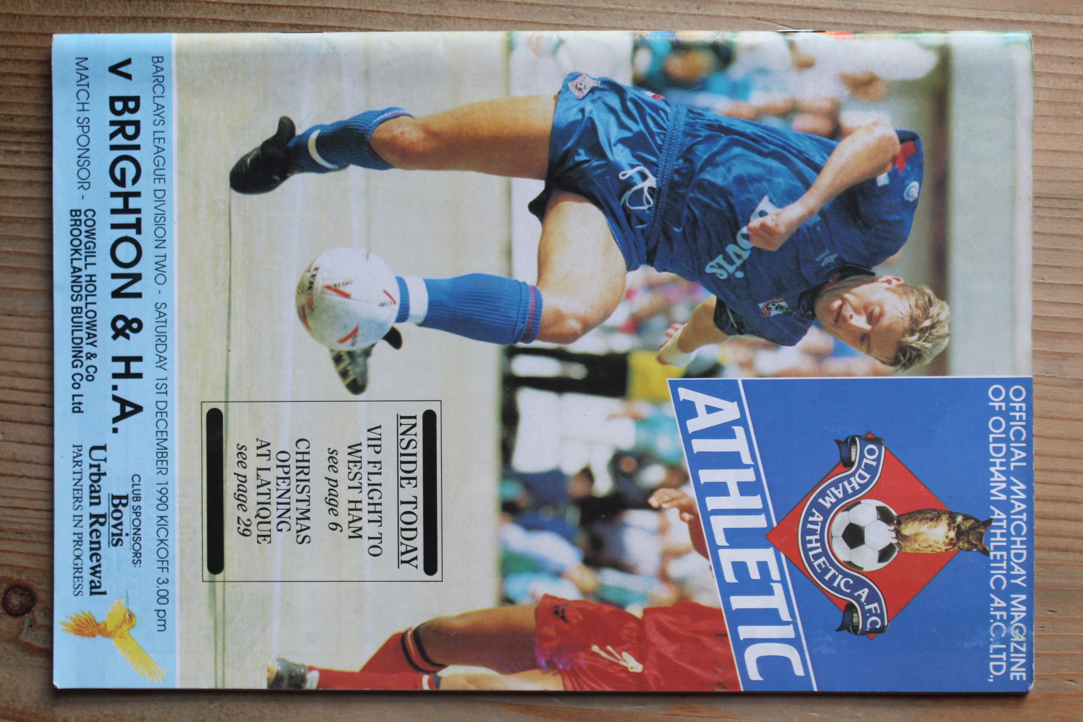 Oldham Athletic FC v Brighton & Hove Albion FC