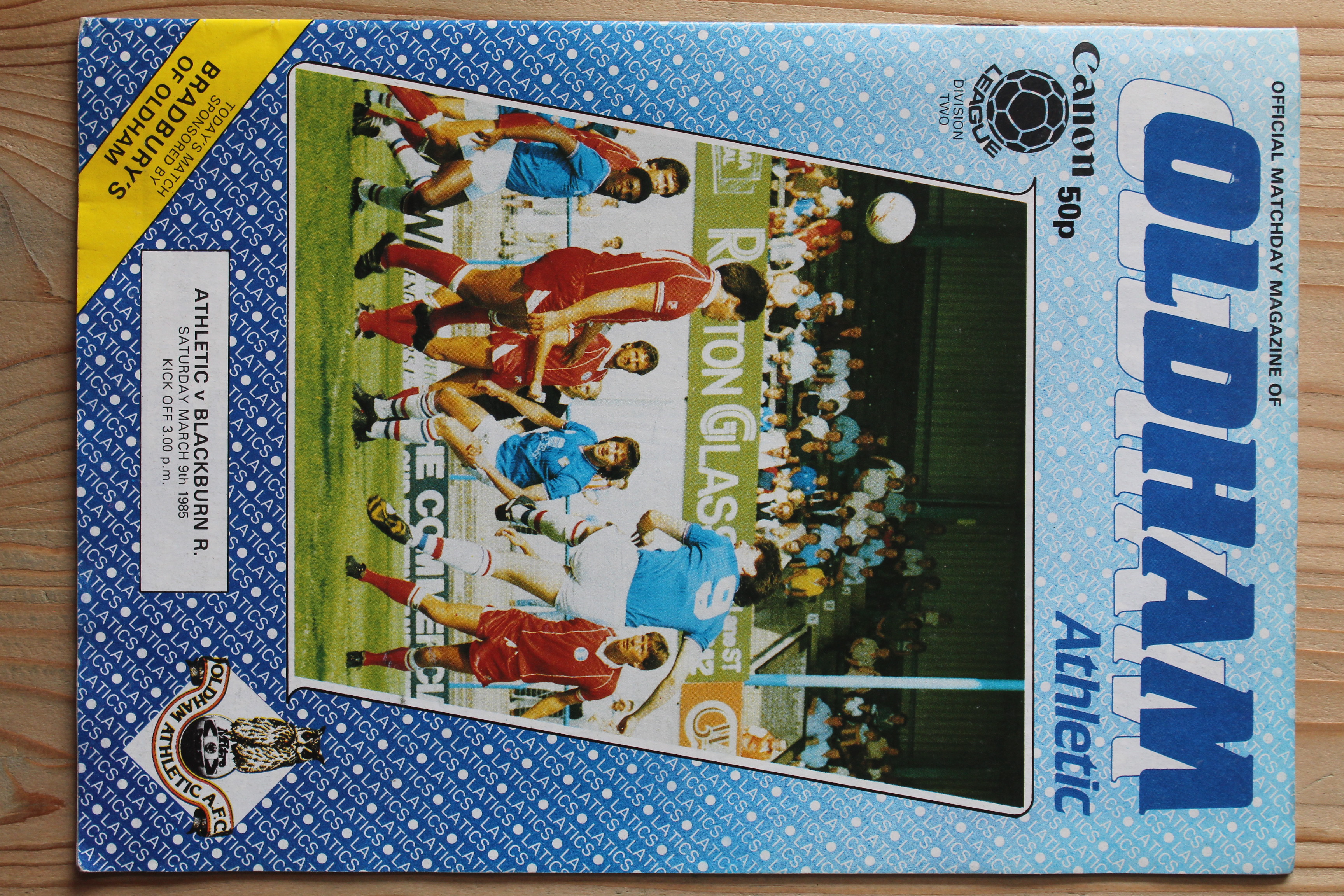 Oldham Athletic FC v Blackburn Rovers FC