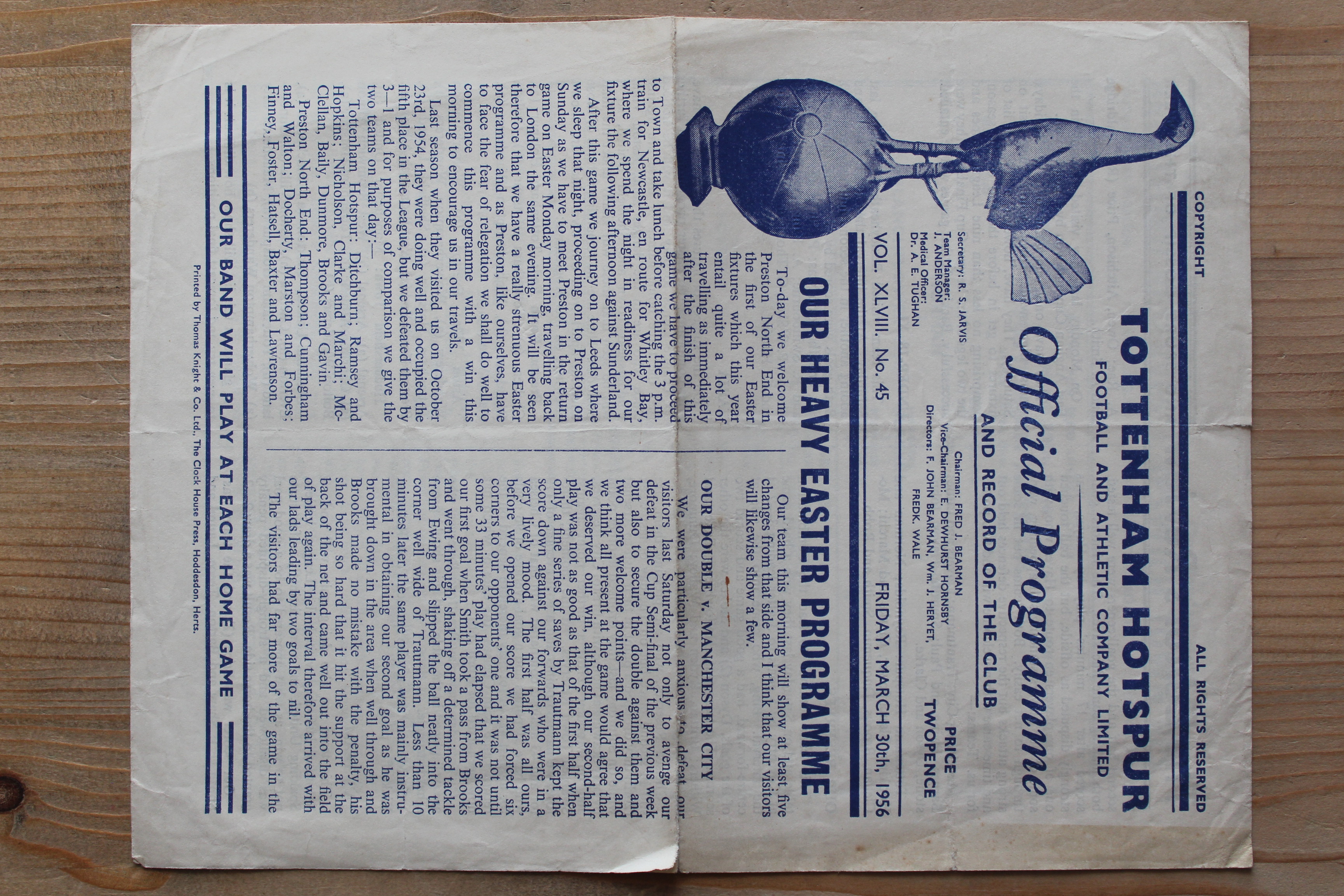 Tottenham Hotspur FC v Preston North End FC