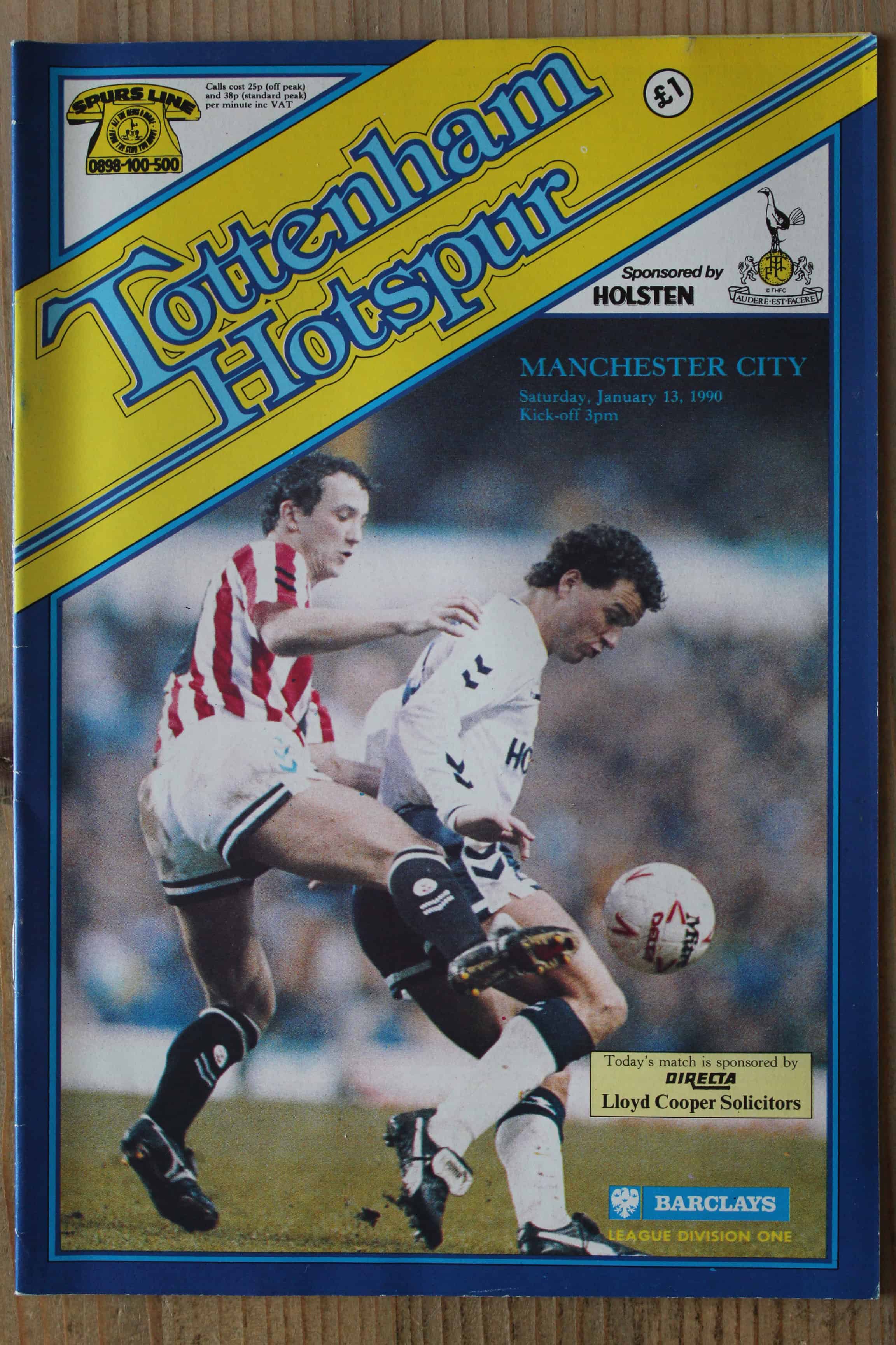 Tottenham Hotspur FC v Manchester City FC