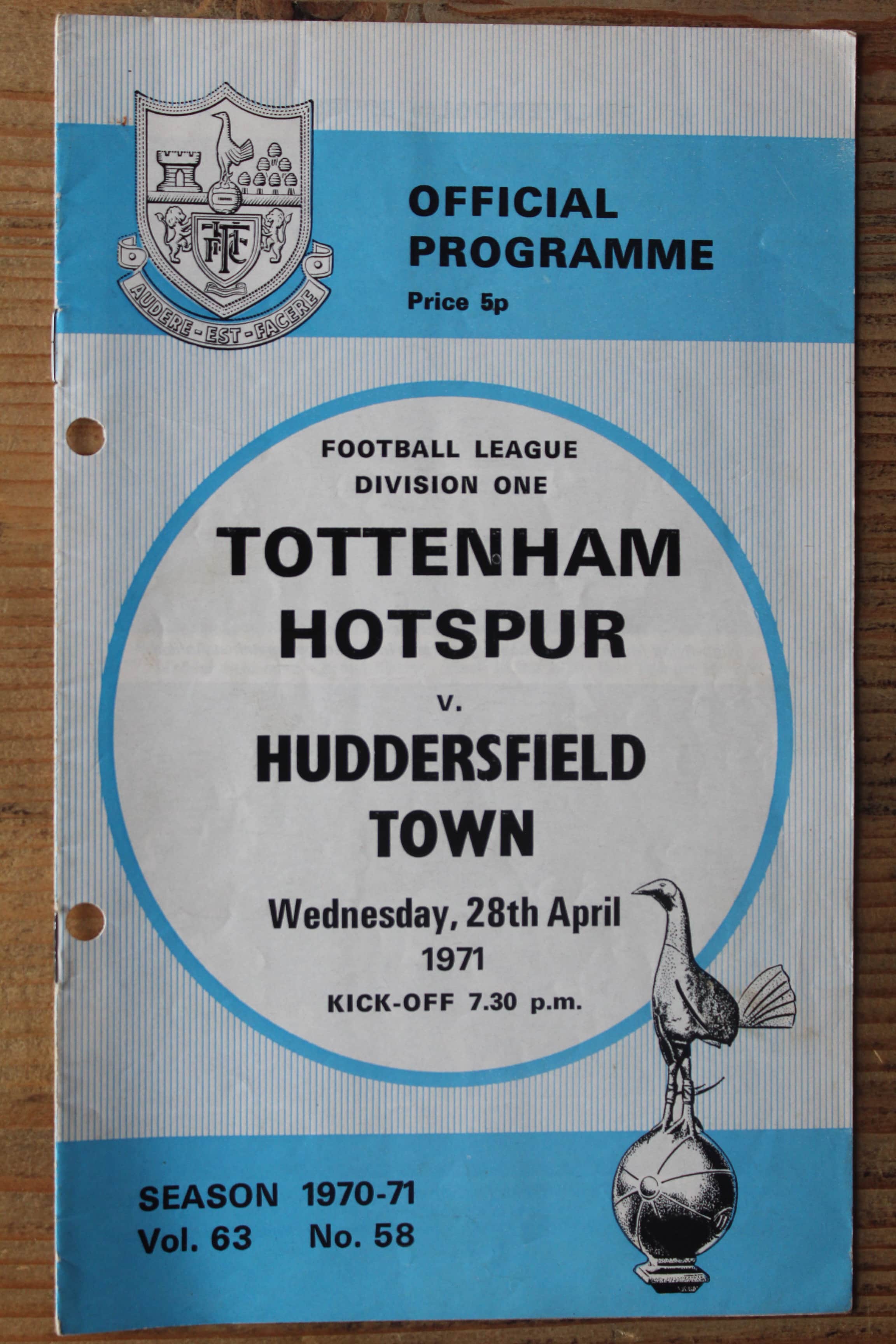 Tottenham Hotspur FC v Huddersfield Town FC