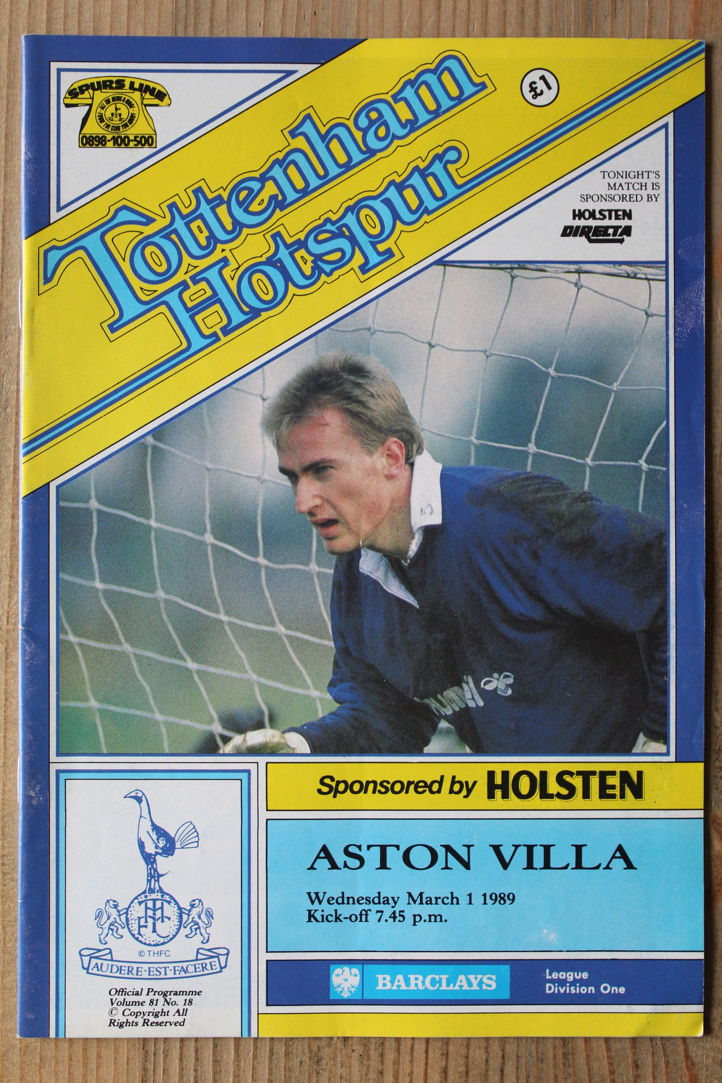 Tottenham Hotspur FC v Aston Villa FC
