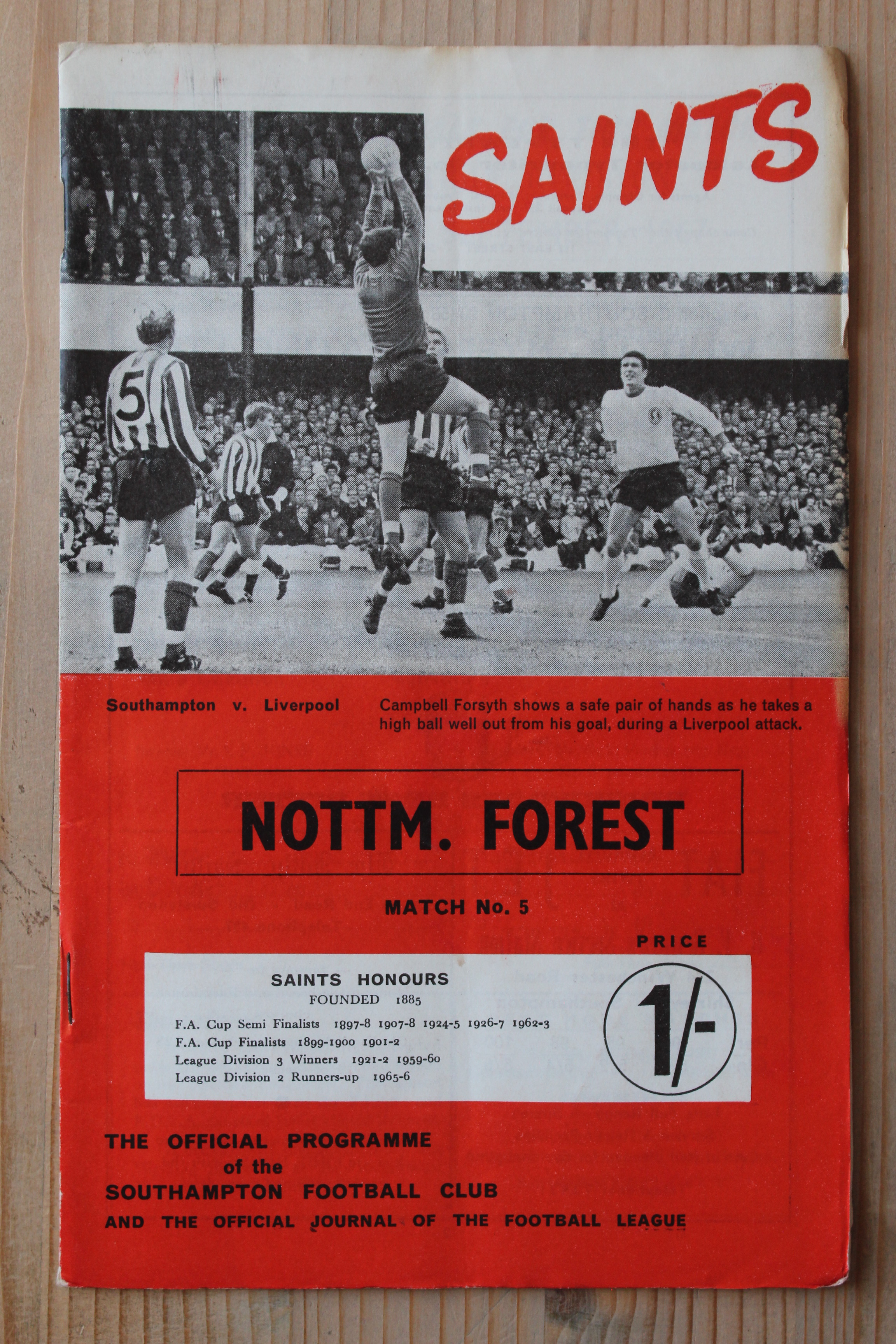 Southampton FC v Nottingham Forest FC