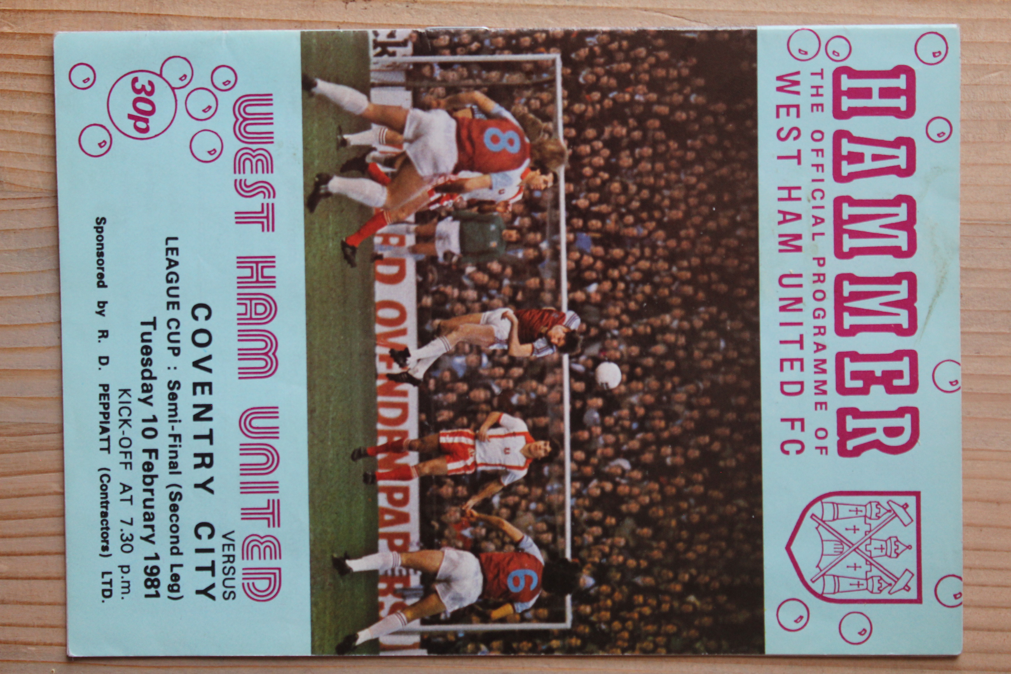 West Ham United FC v Coventry City FC