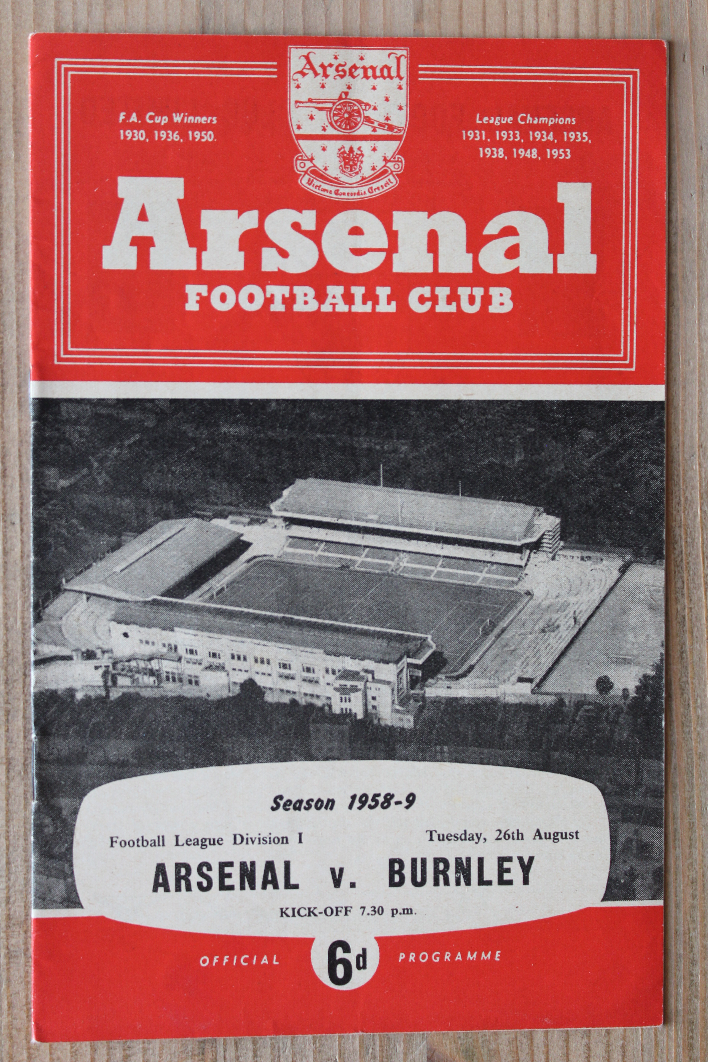 Arsenal FC v Burnley FC