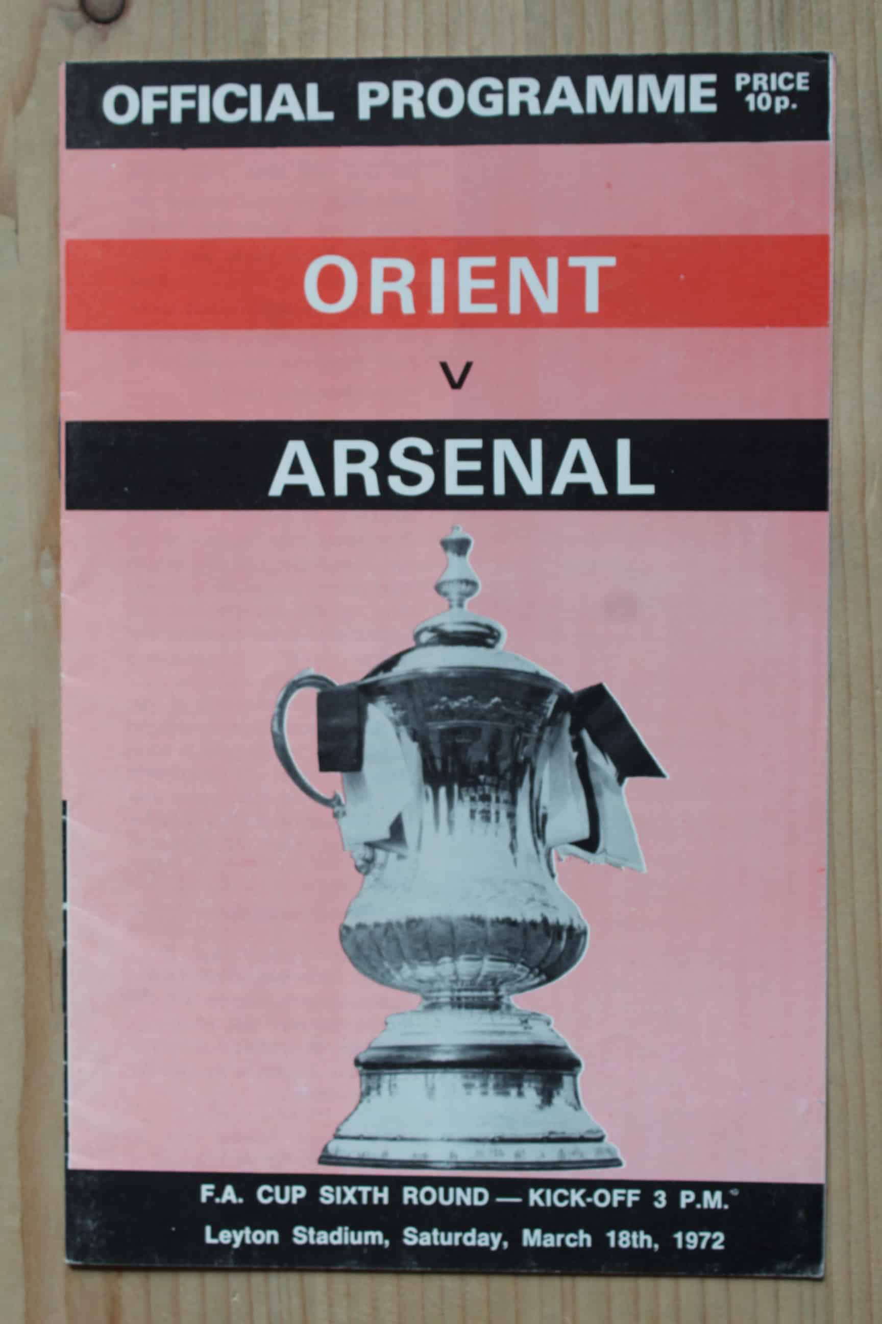 Orient v Arsenal FC