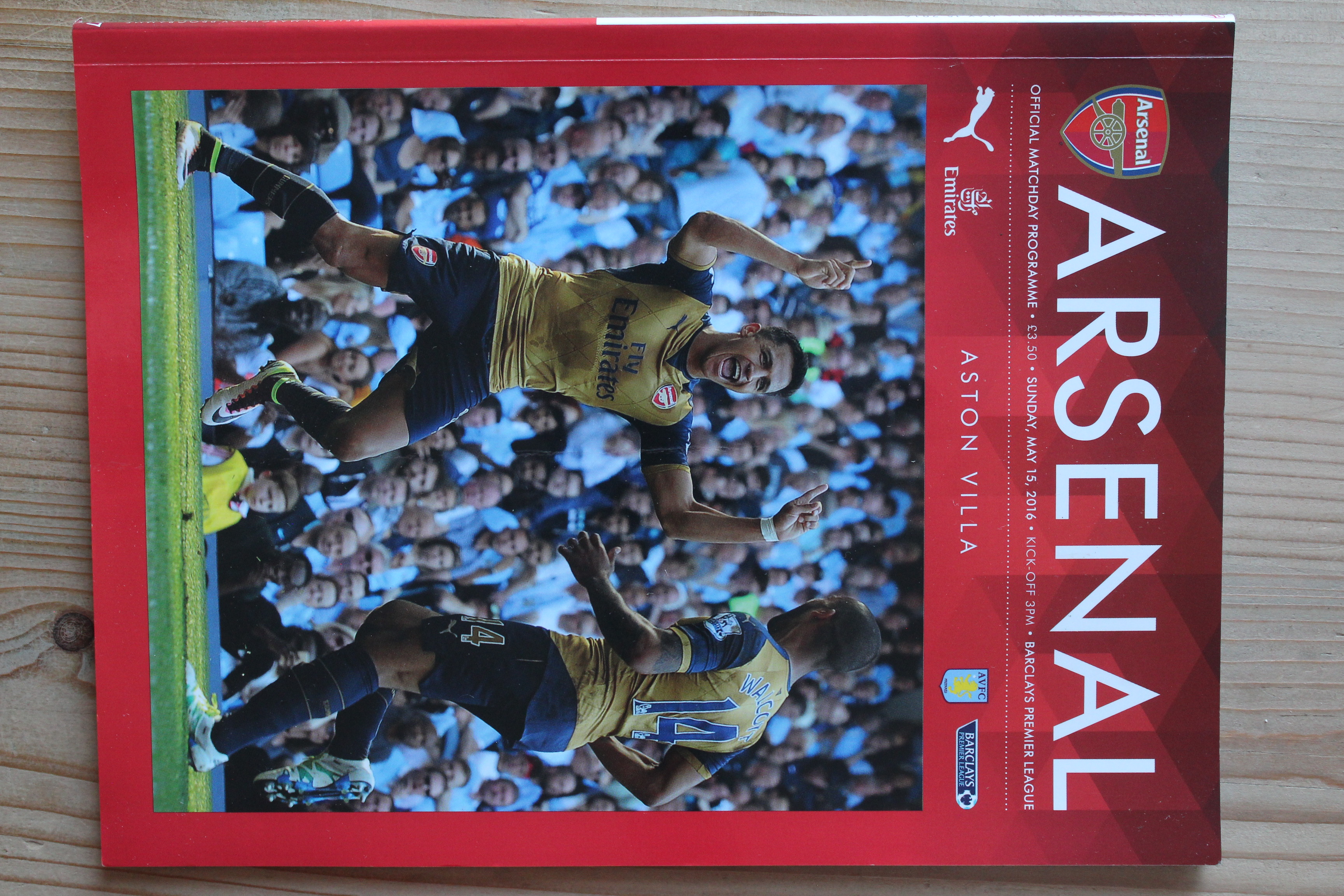 Arsenal FC v Aston Villa FC