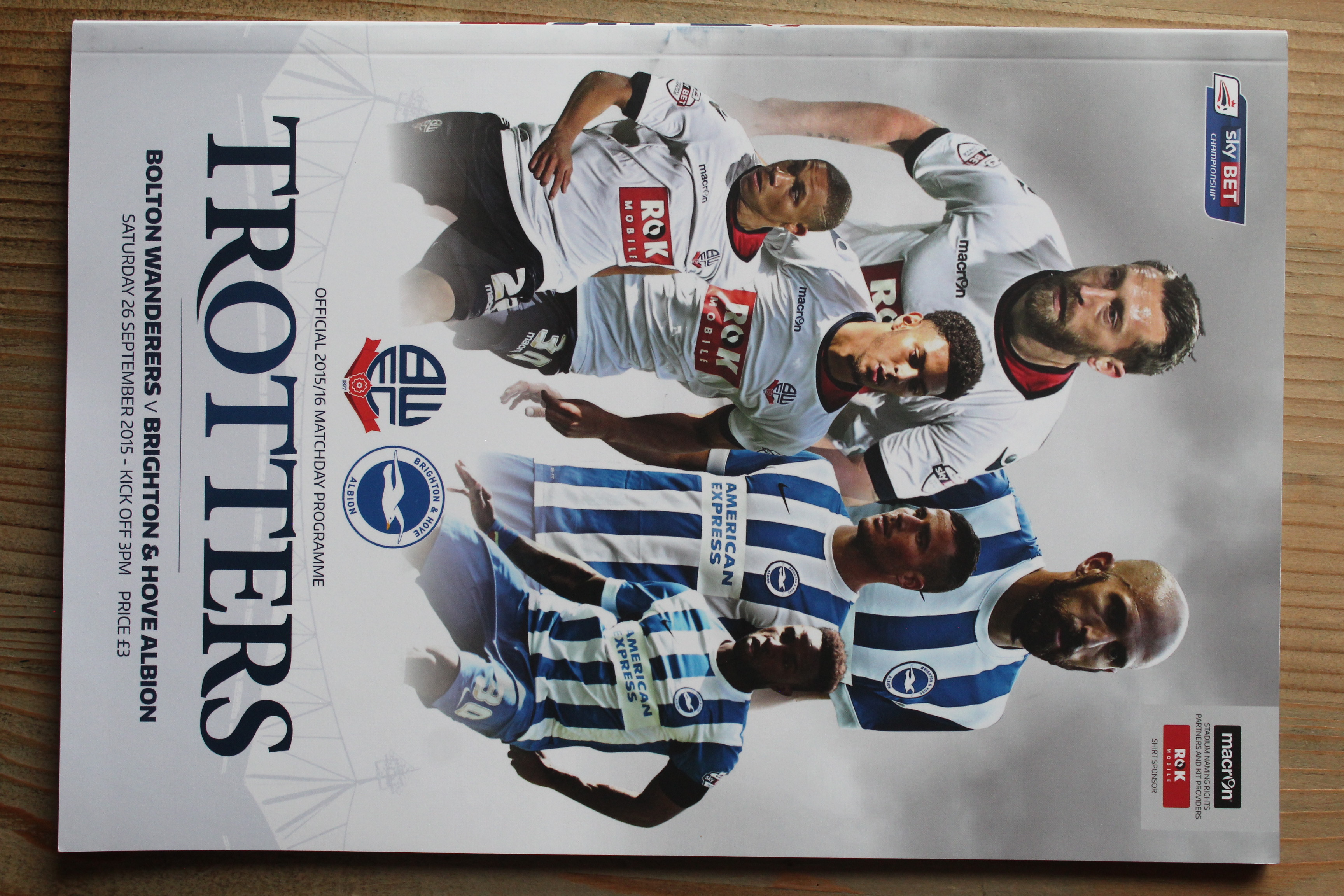 Bolton Wanderers FC v Brighton & Hove Albion FC