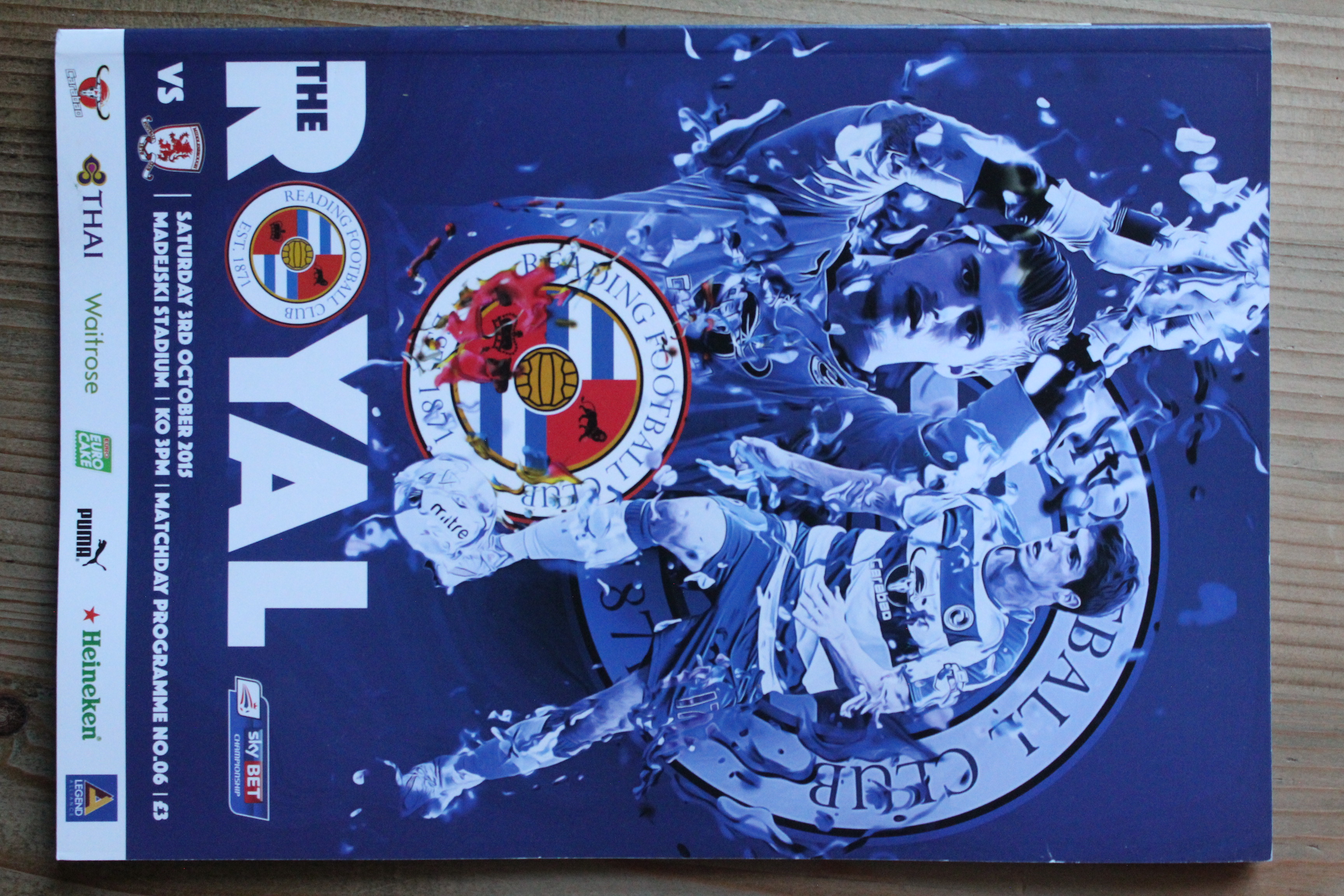 Reading FC v Middlesbrough FC