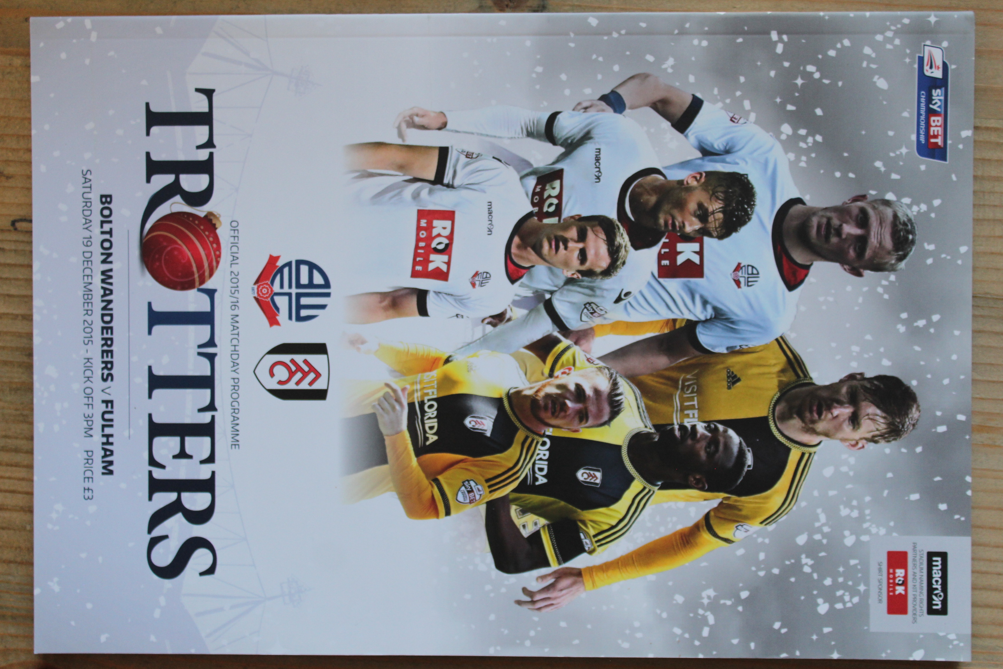 Bolton Wanderers FC v Fulham FC