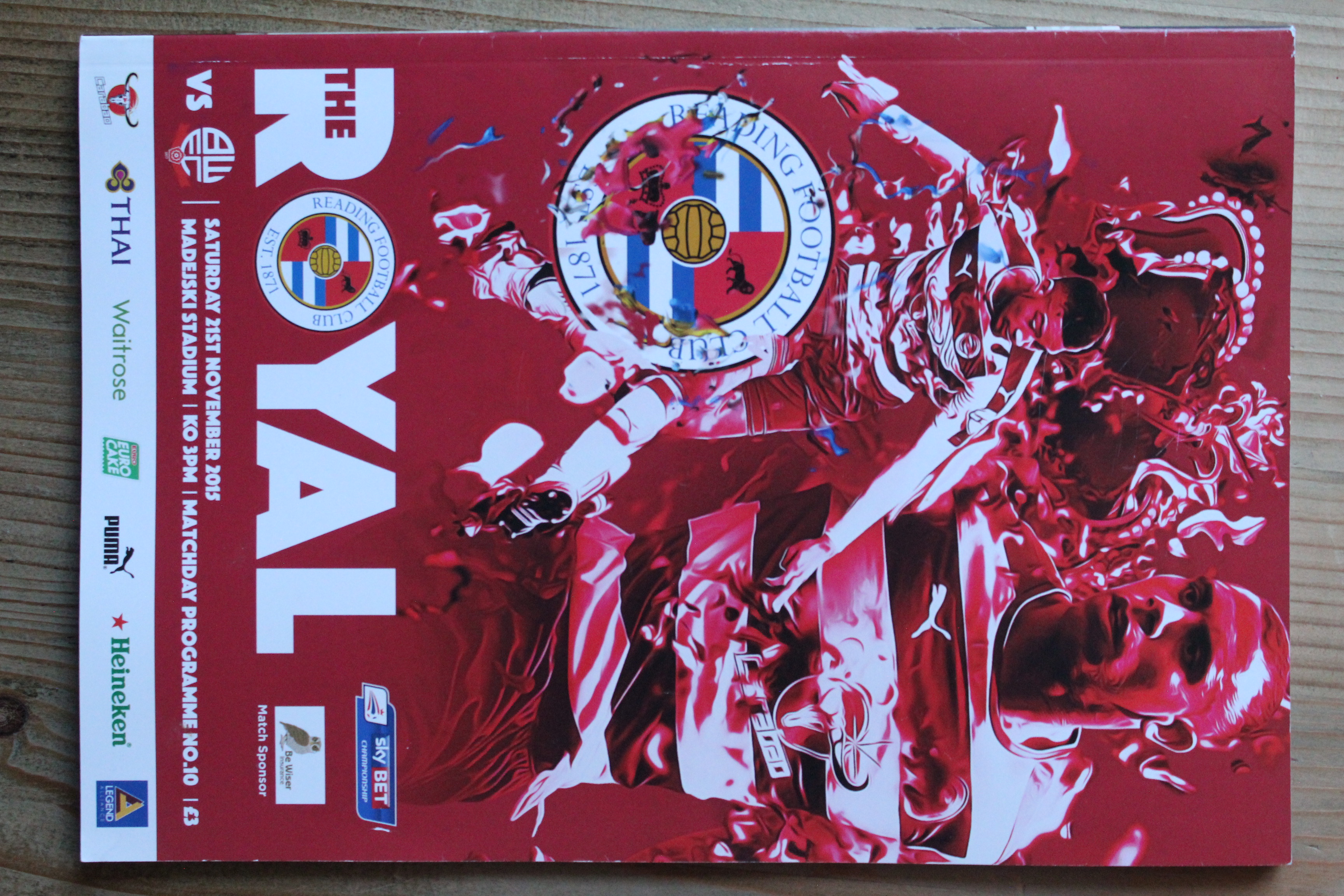 Reading FC v Bolton Wanderers FC