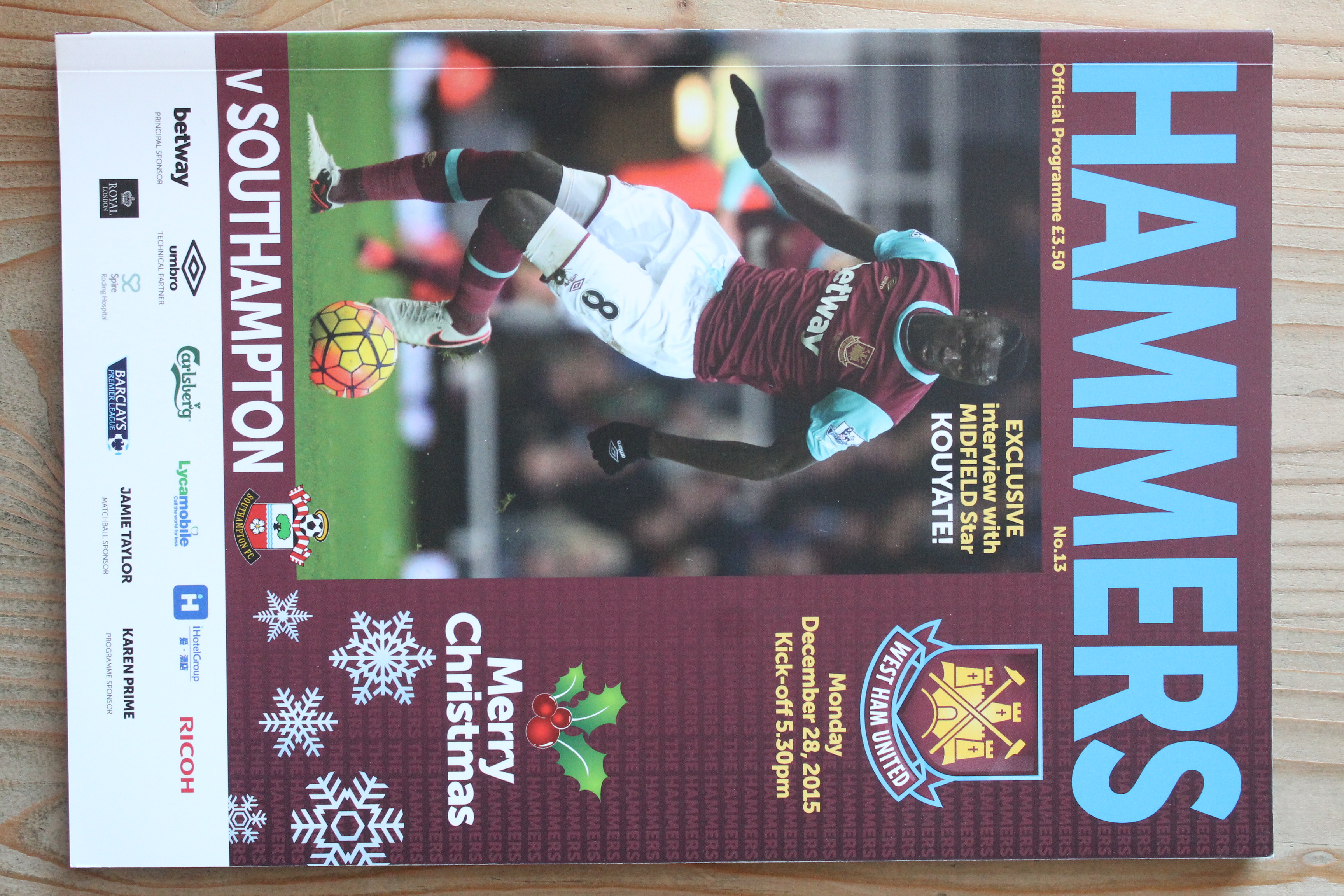 West Ham United FC v Southampton FC