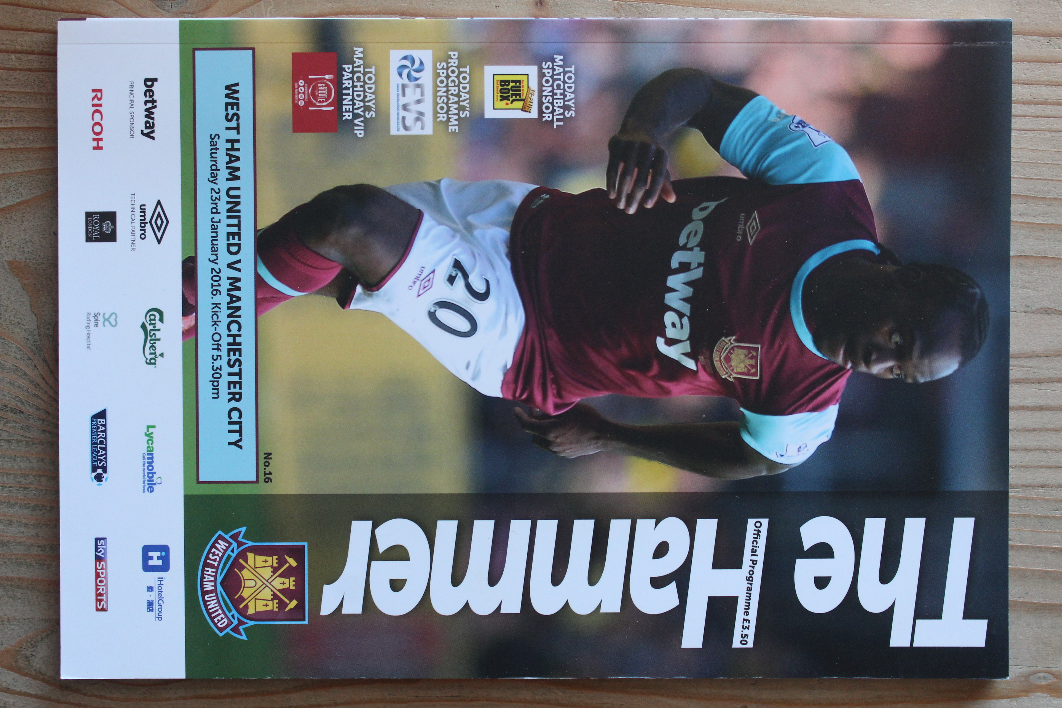 West Ham United FC v Manchester City FC