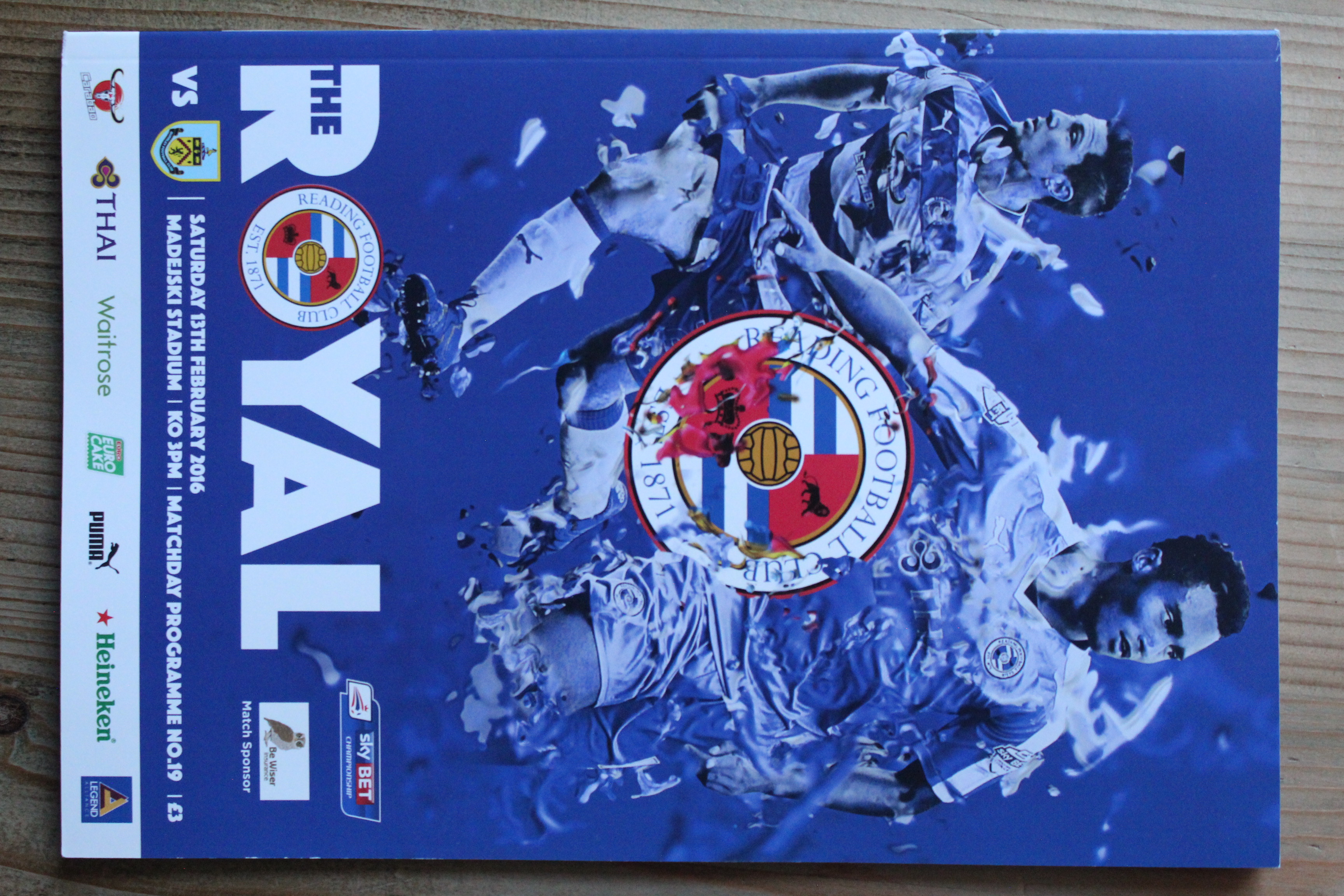 Reading FC v Burnley FC