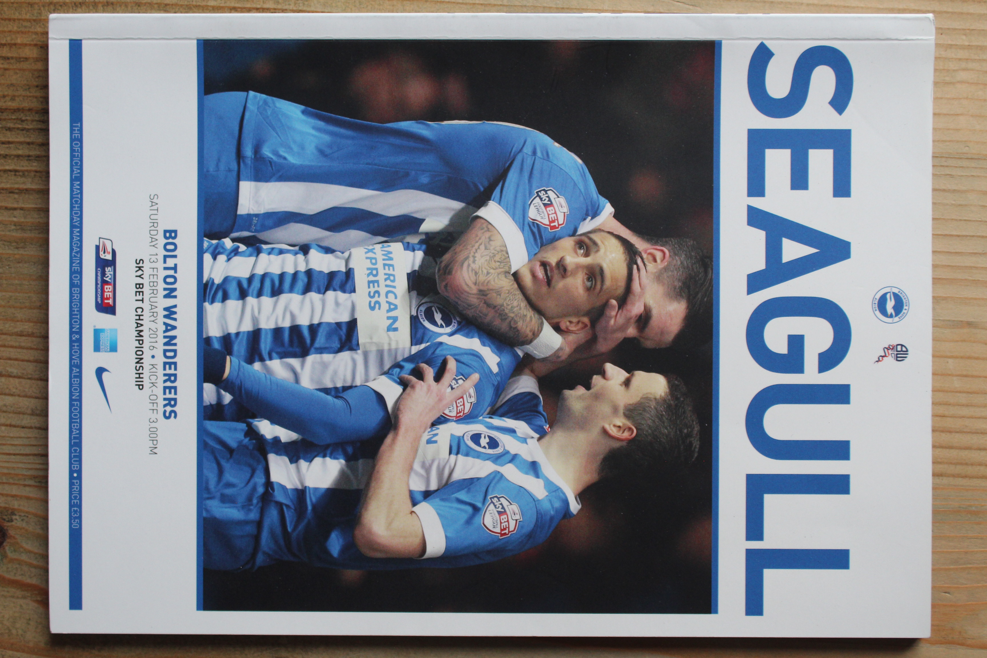 Brighton & Hove Albion FC v Bolton Wanderers FC