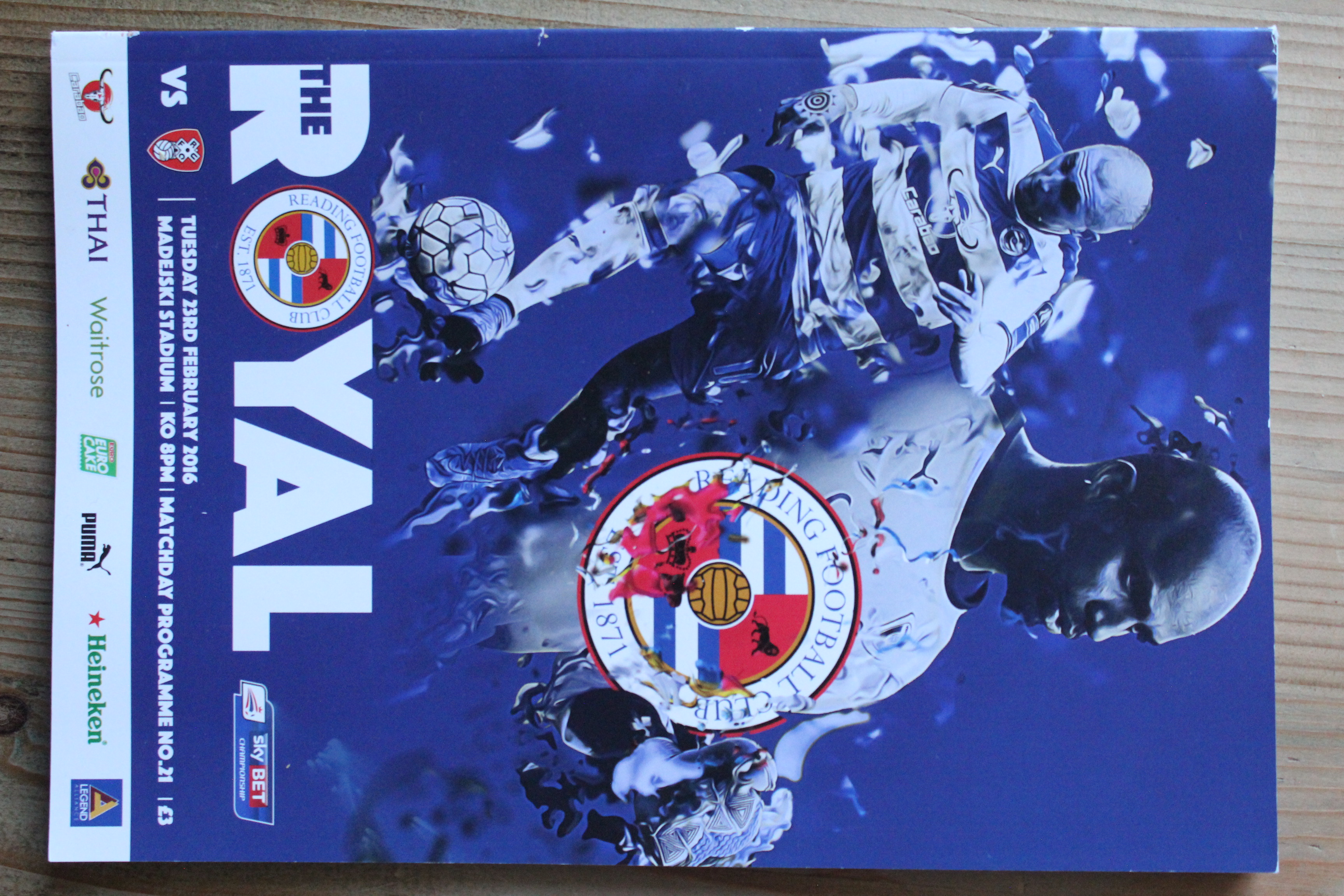 Reading FC v Rotherham United FC