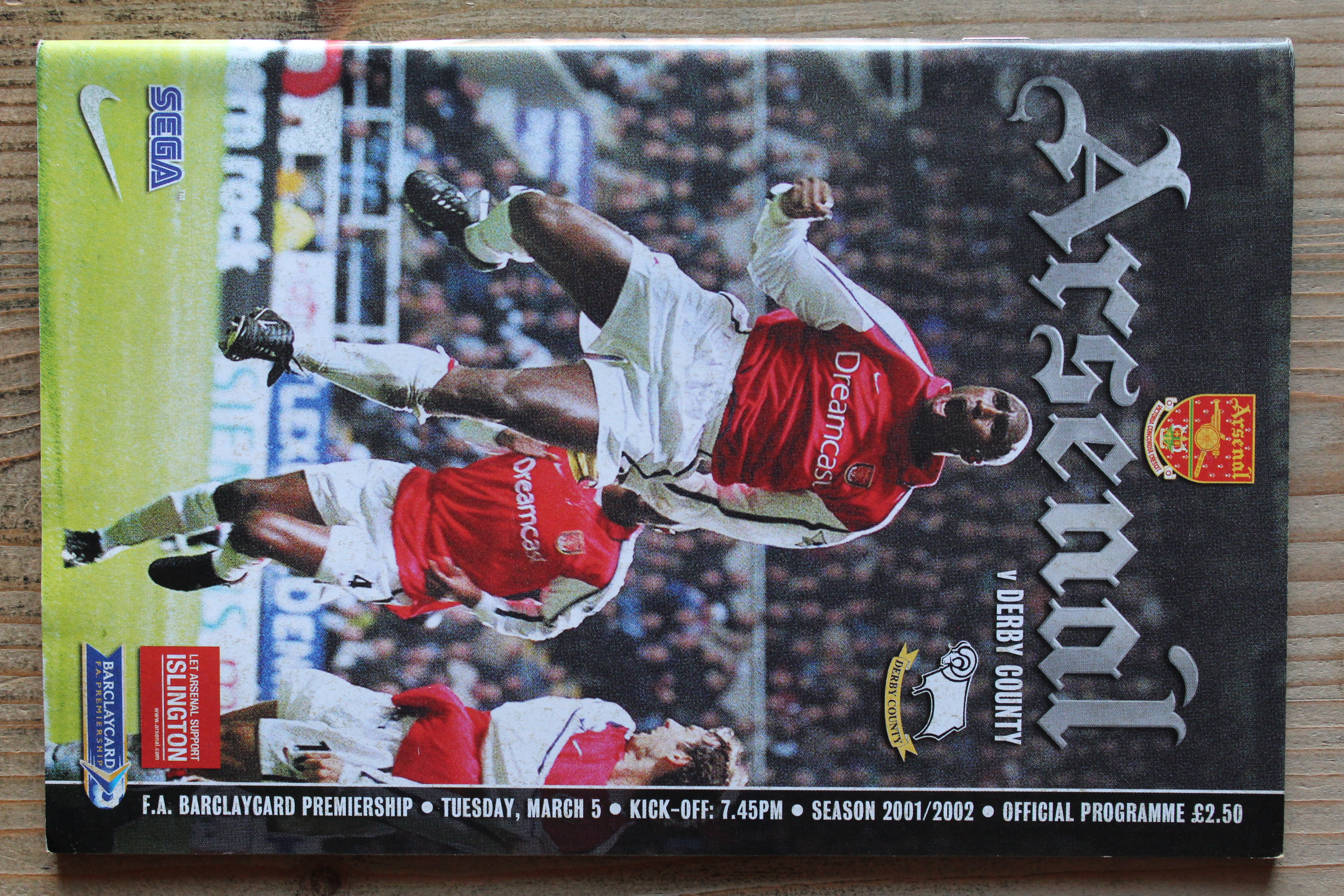 Arsenal FC v Derby County FC