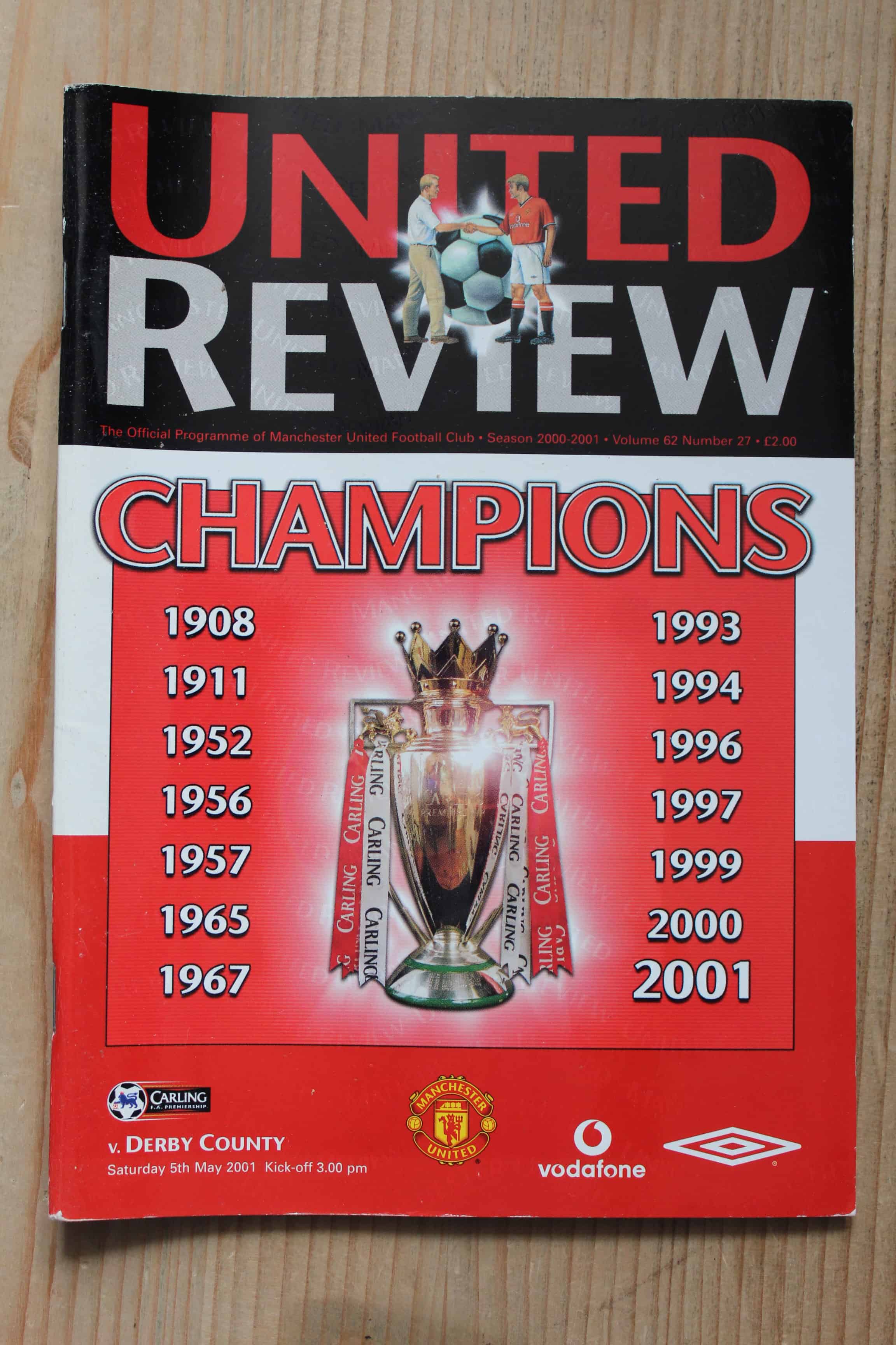 Manchester United FC v Derby County FC