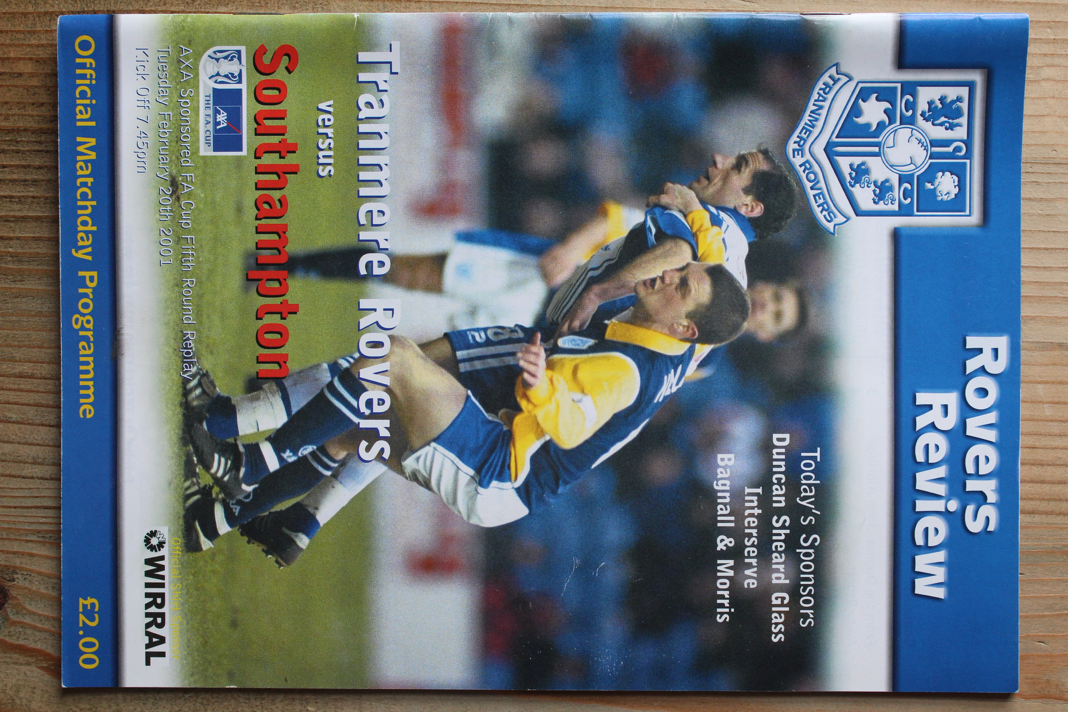 Tranmere Rovers FC v Southampton FC