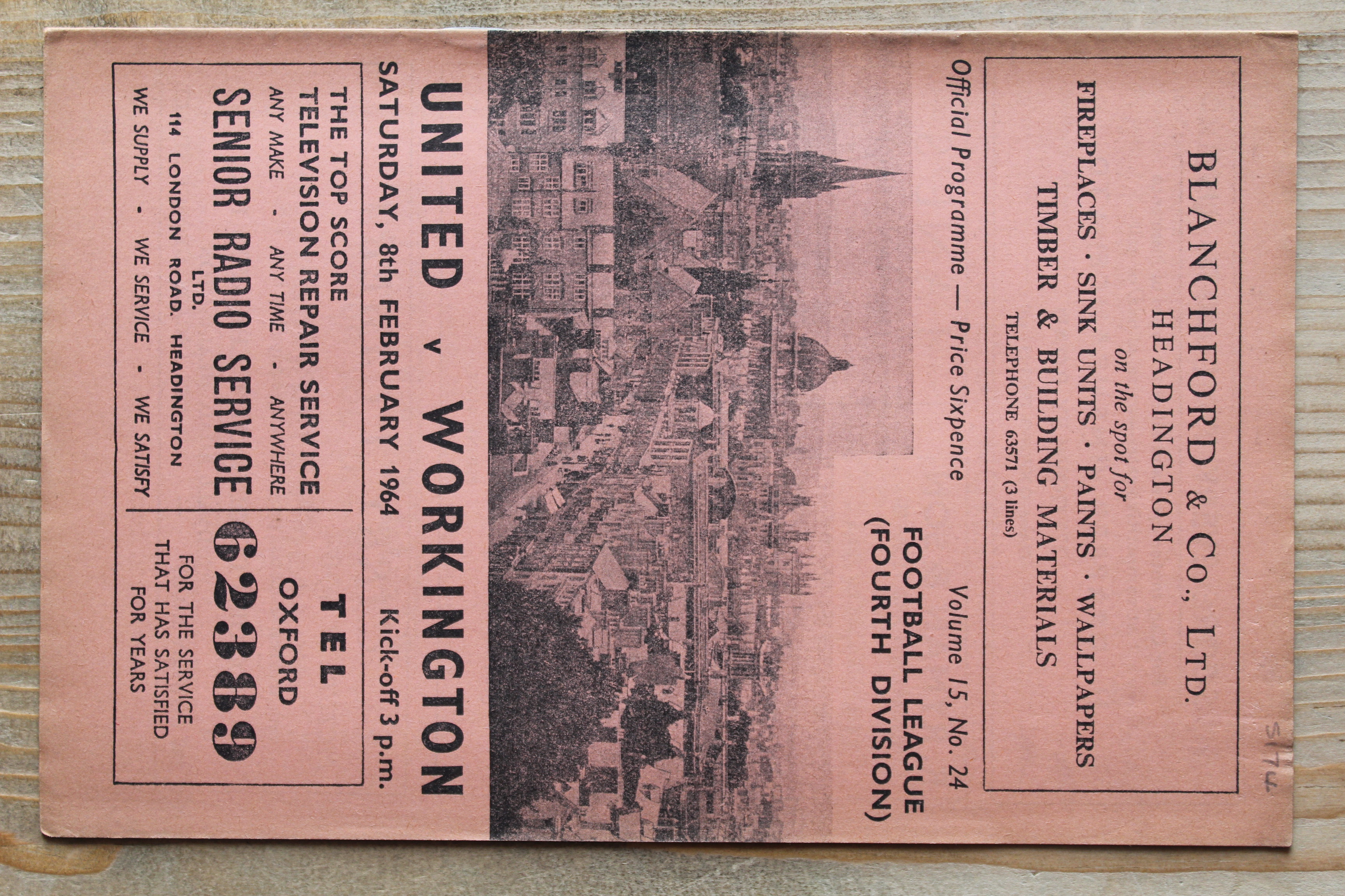 Oxford United FC v Workington