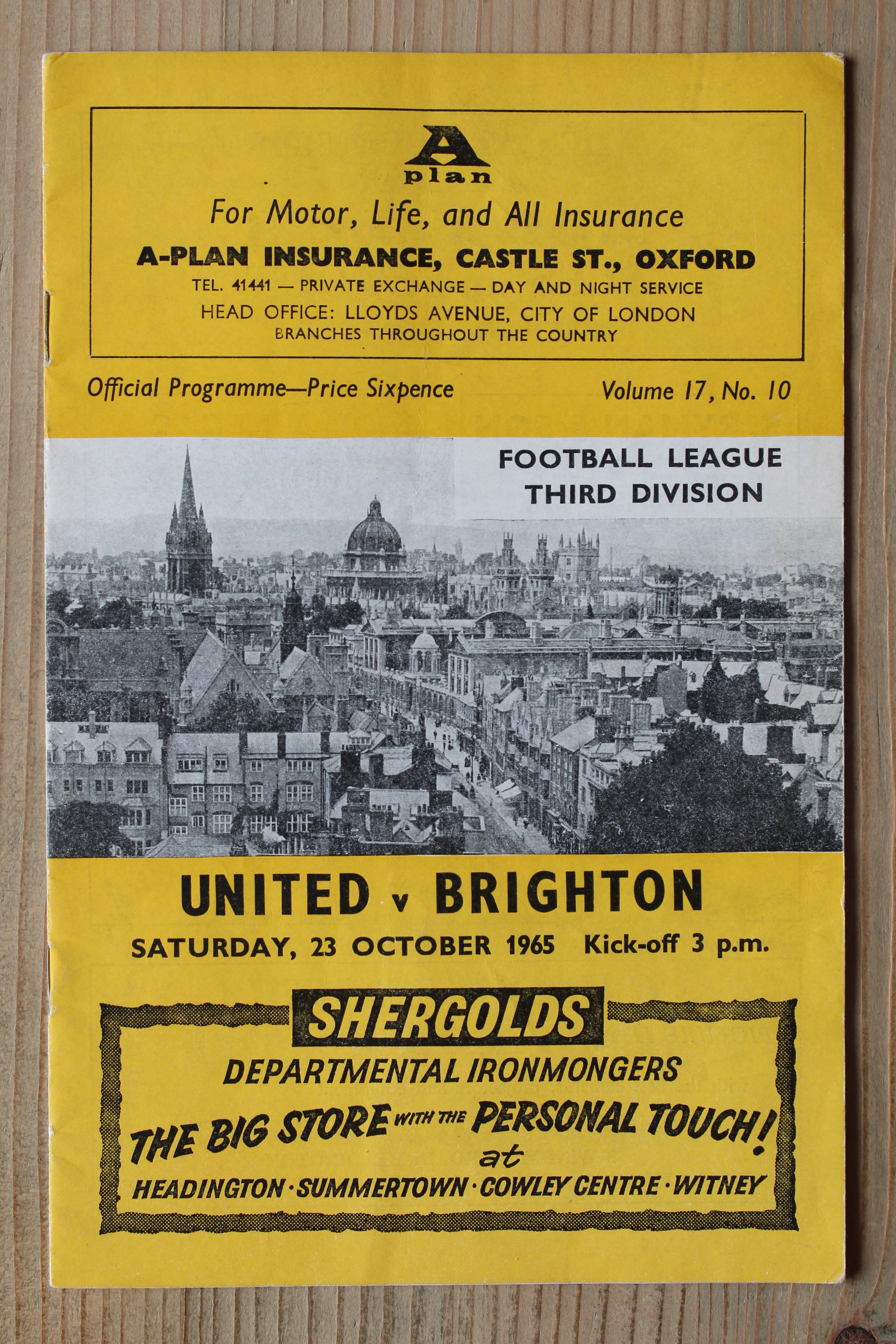 Oxford United FC v Brighton & Hove Albion FC