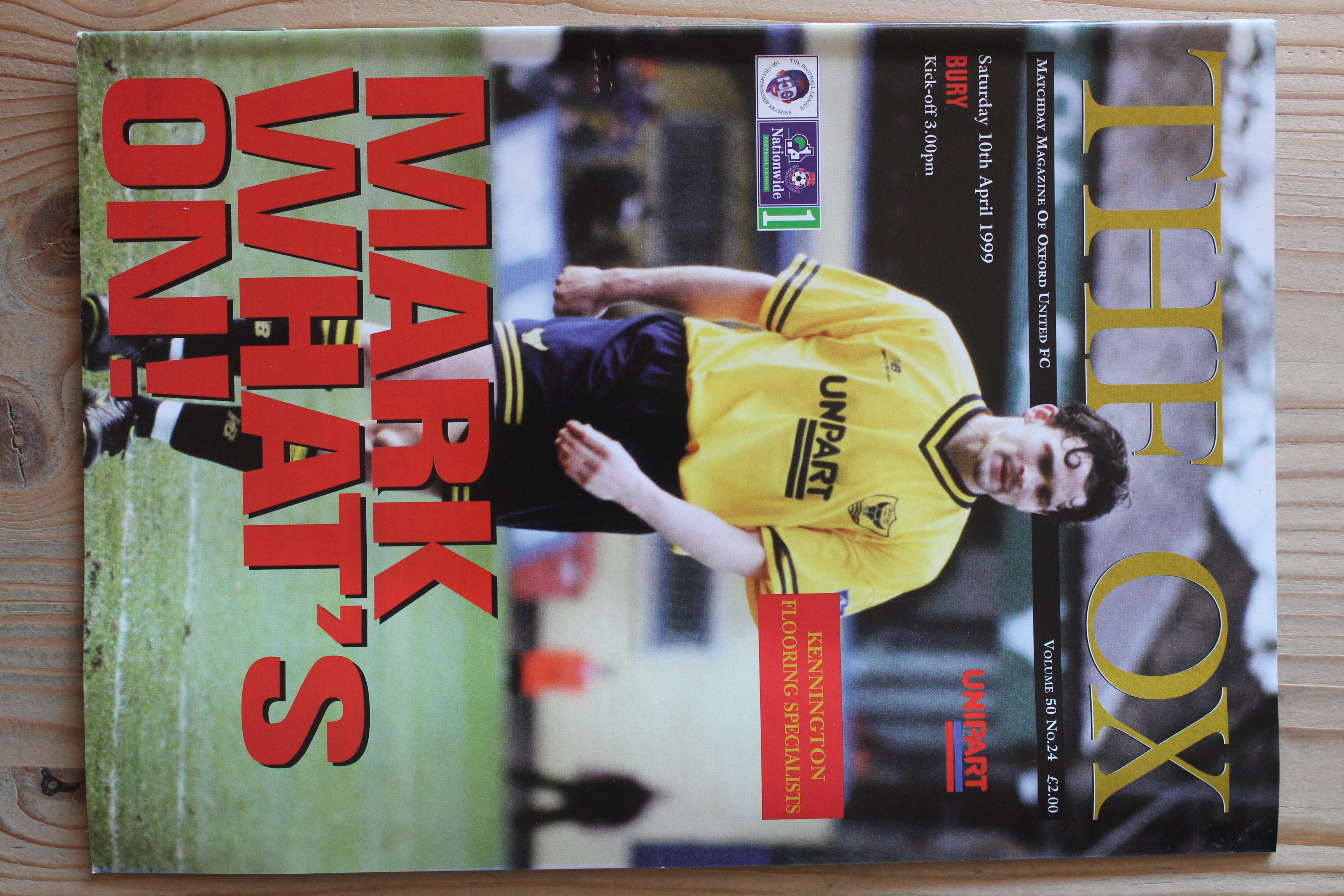 Oxford United FC v Bury FC