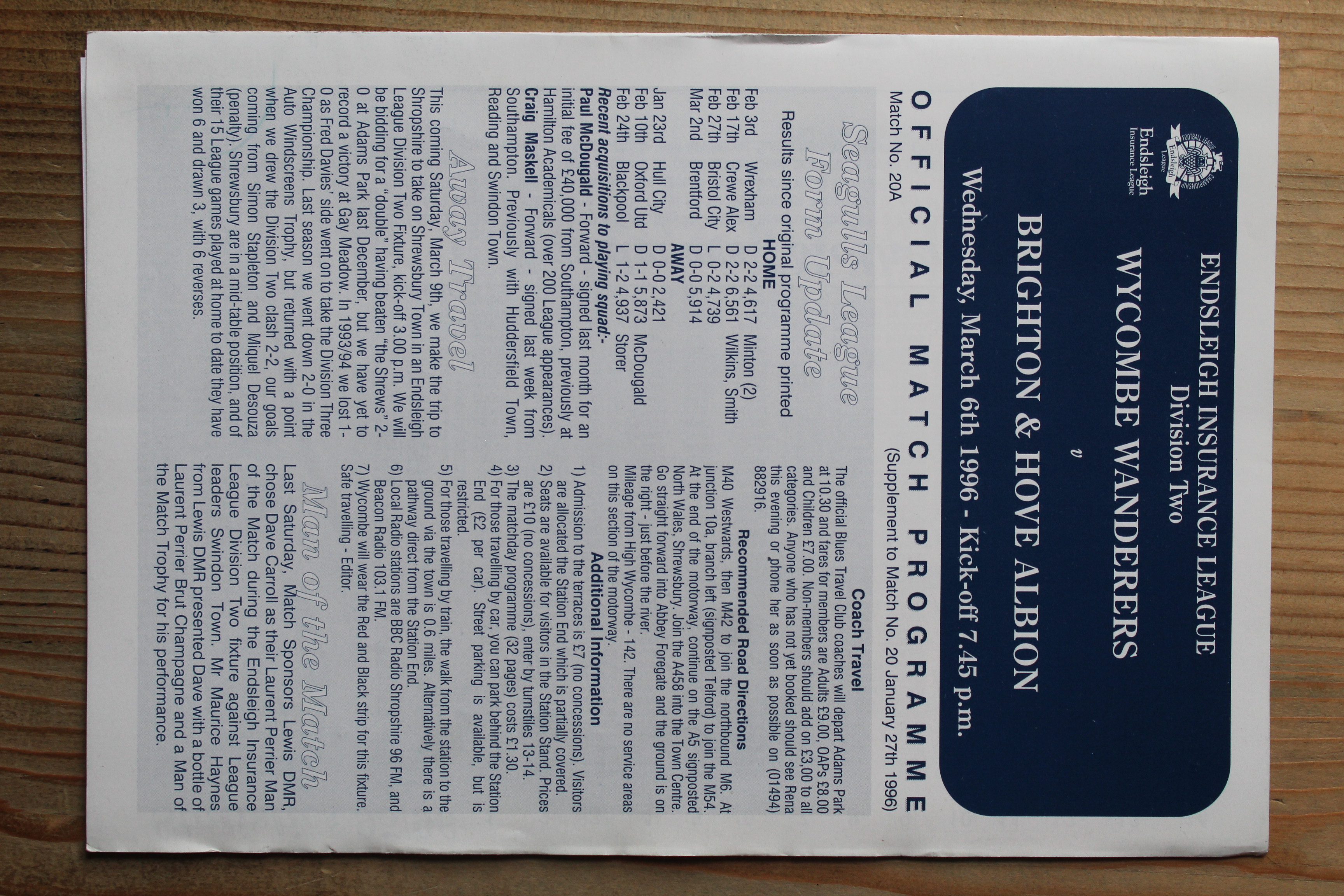 Wycombe Wanderers FC v Brighton & Hove Albion FC