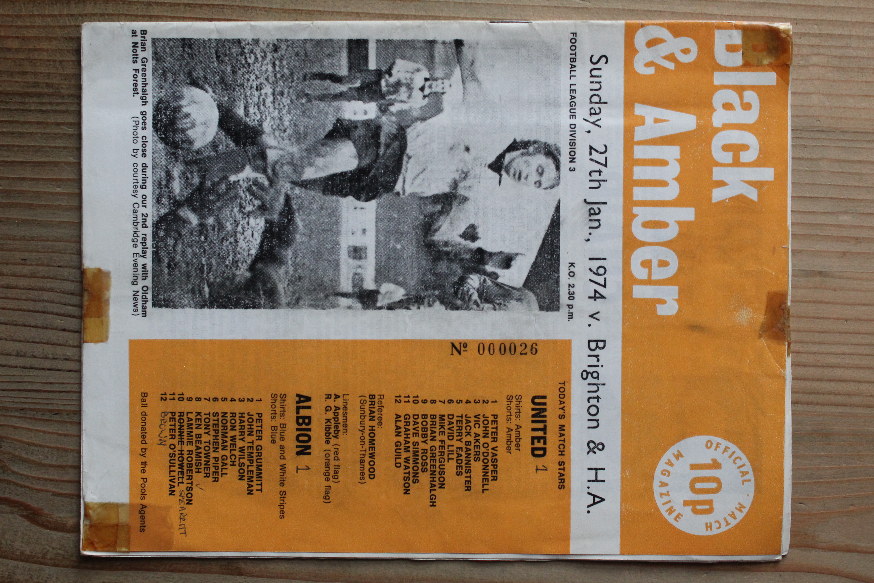 Cambridge United FC v Brighton & Hove Albion FC